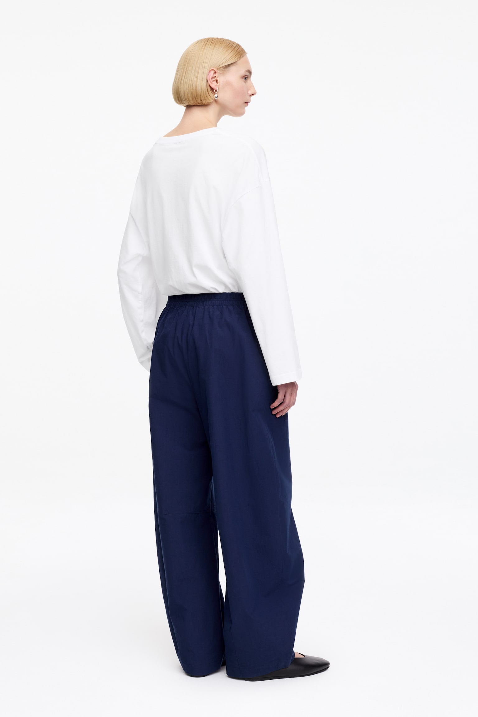 T-shirt oversize a maniche lunghe - Bianco/Blu scuro/Nero/Bianco/Multicolore/Turchese - 5