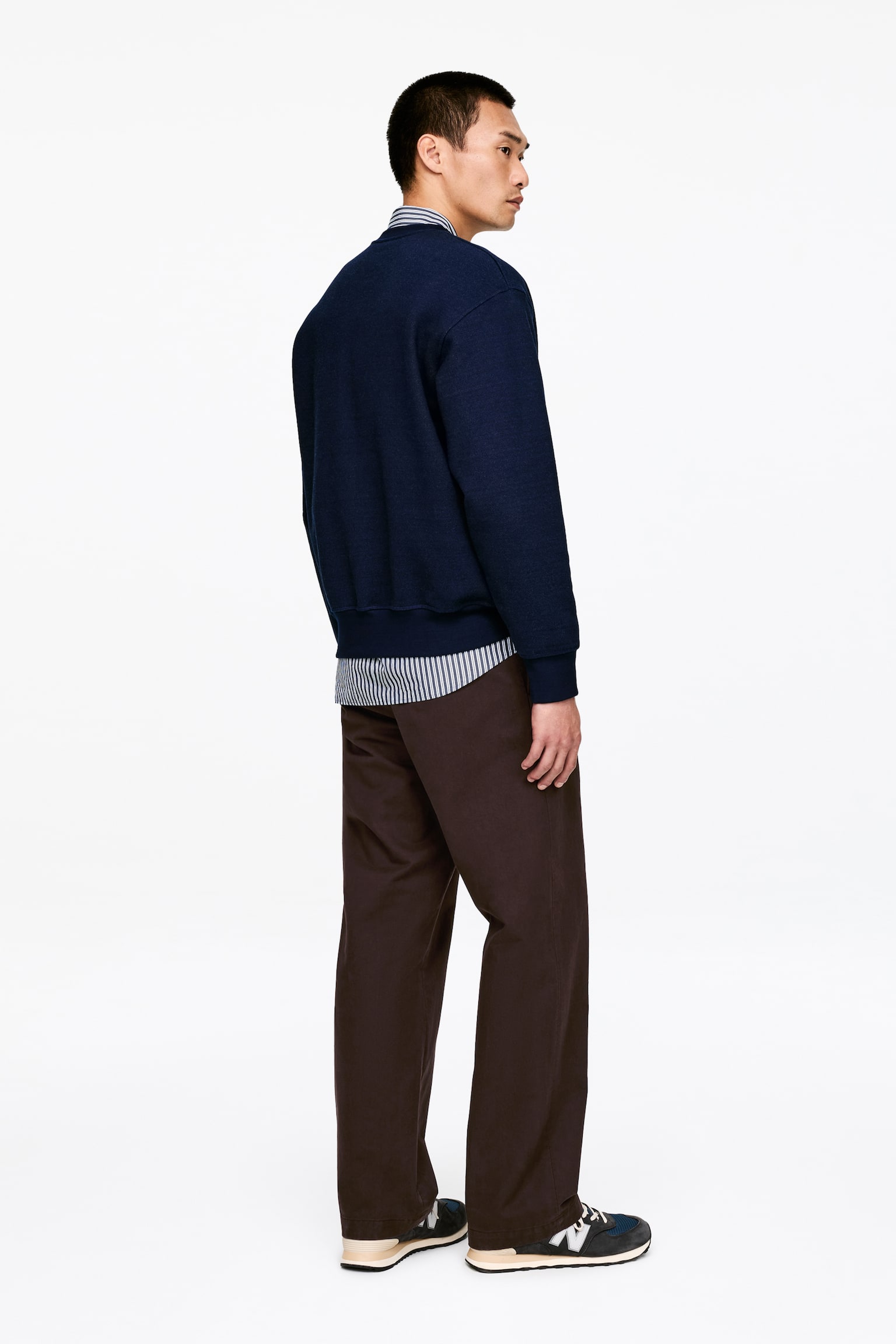 Chino din bumbac lejer - Maro Închis/Bej/Albastru Închis - 3