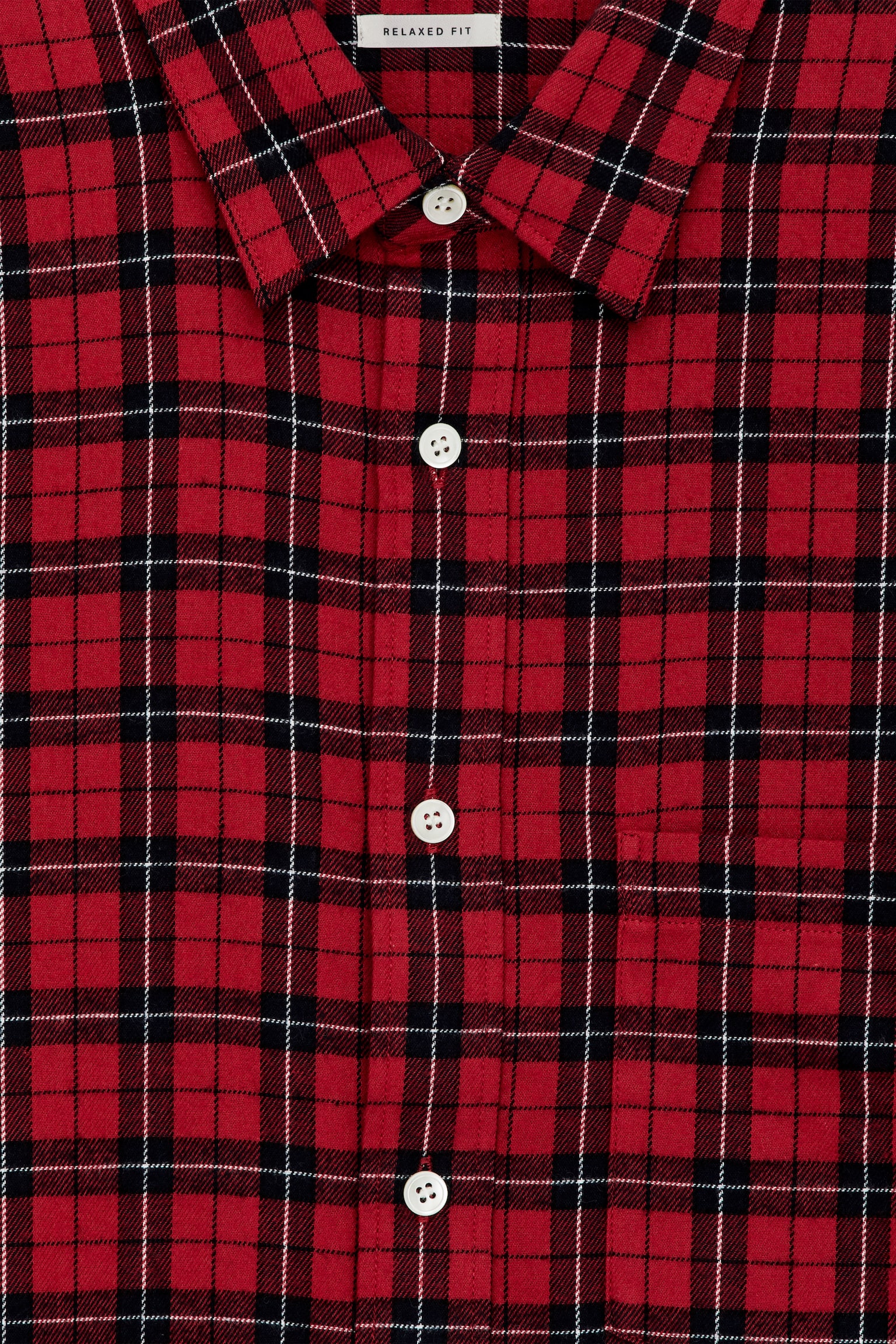 Flanellhemd - Rot/Schwarz - 4