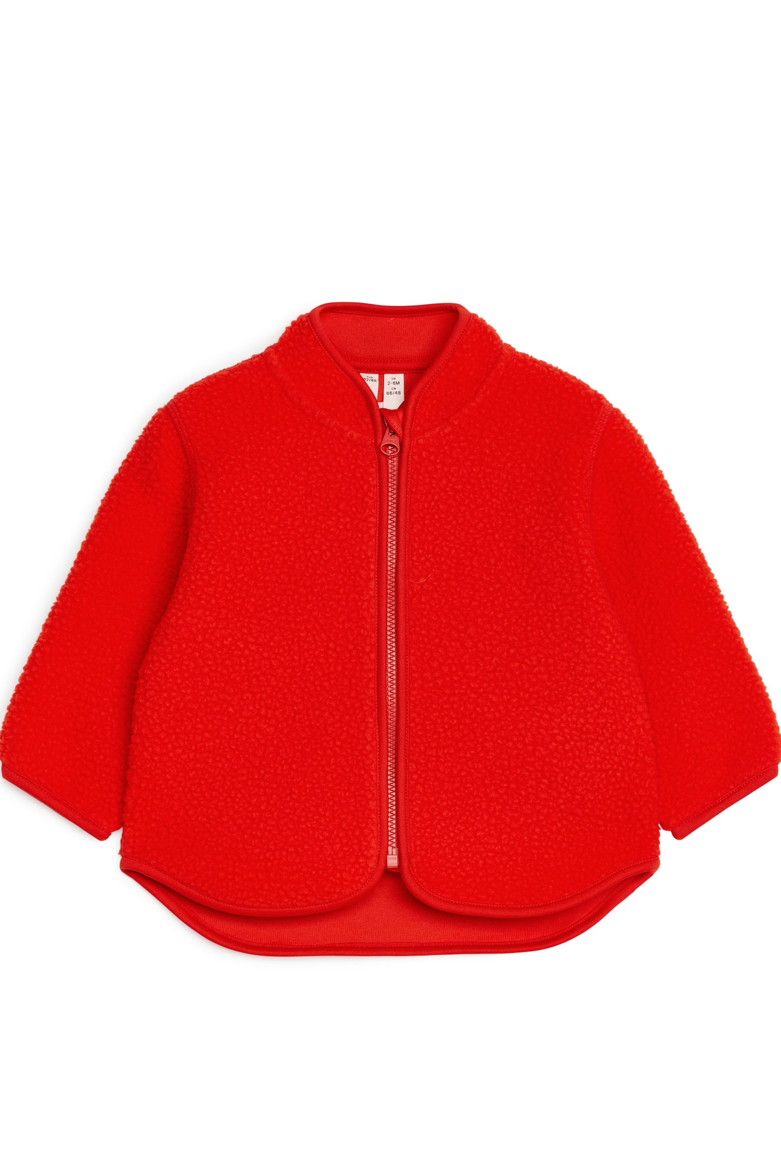 Fleece Jacket - Bright Red/Dark Green - 1