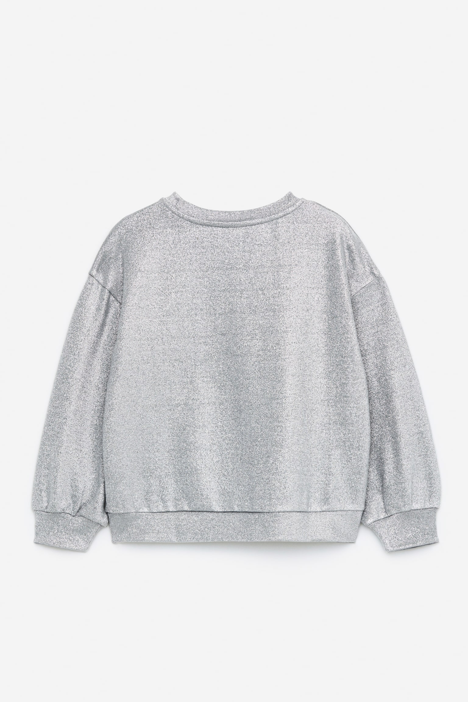 Lurex Sweatshirt - Grey/Metallic - 2