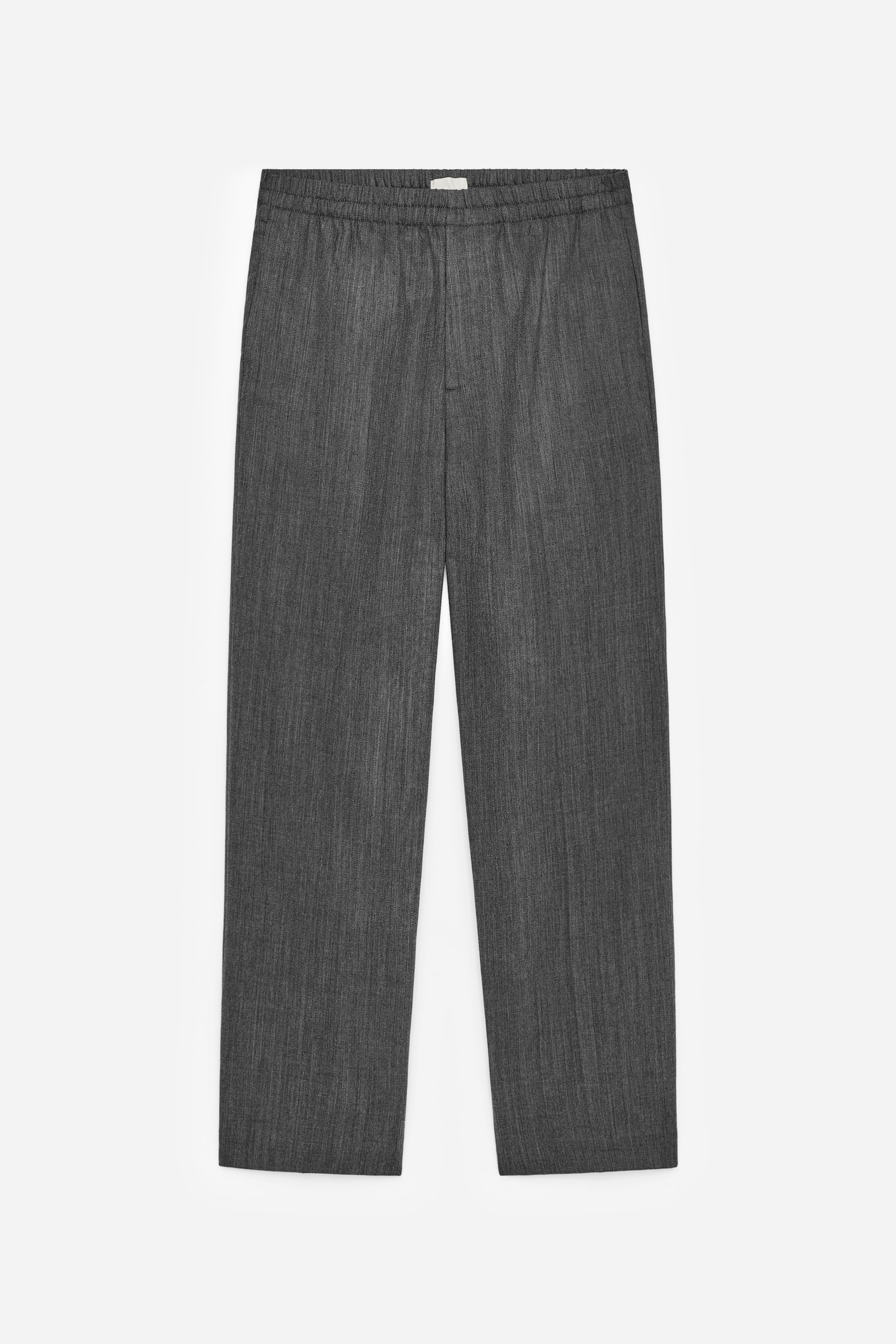 Pantaloni in lana dalla vestibilità ampia - Grigio