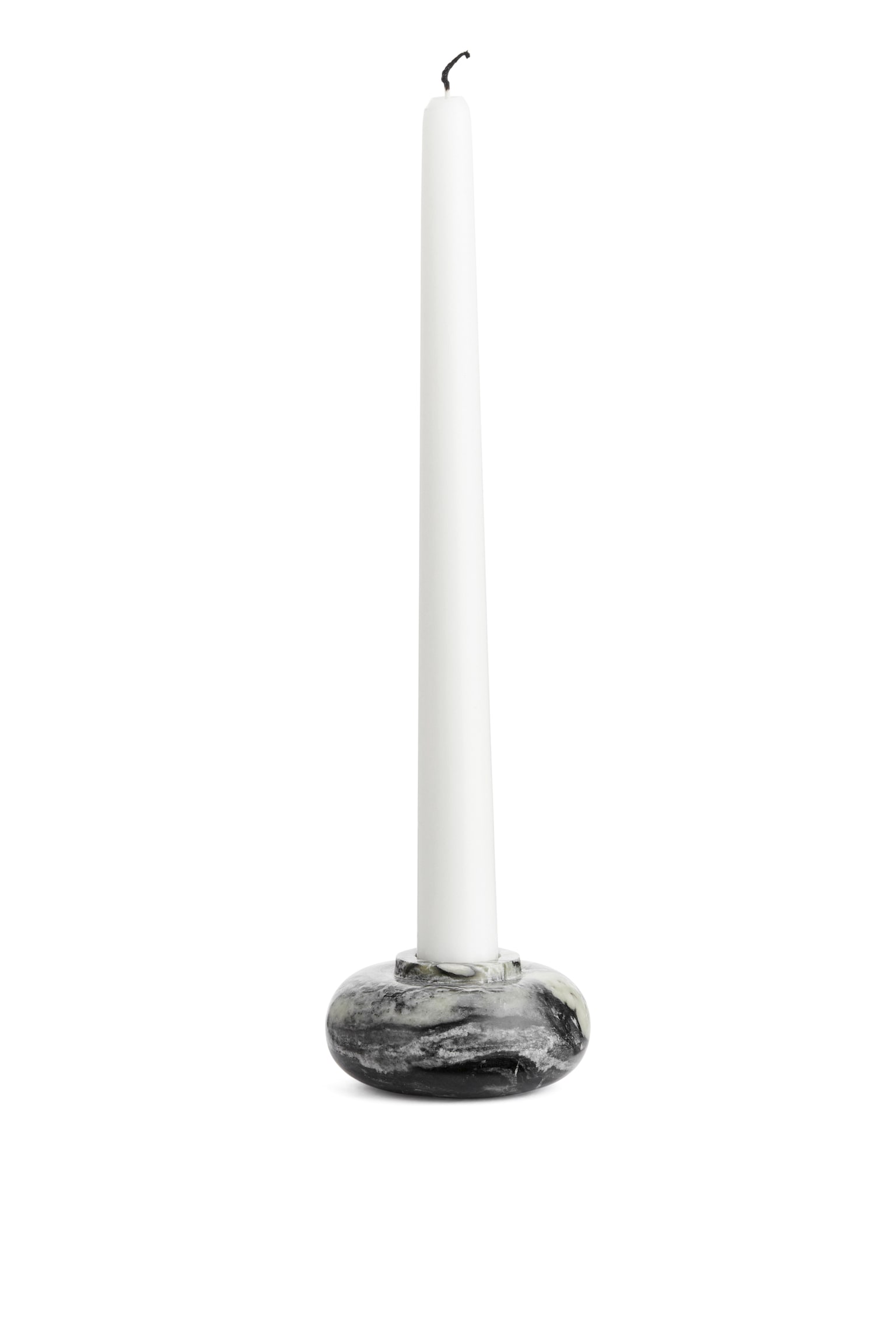 Marble Candle Holder - Grey - 2