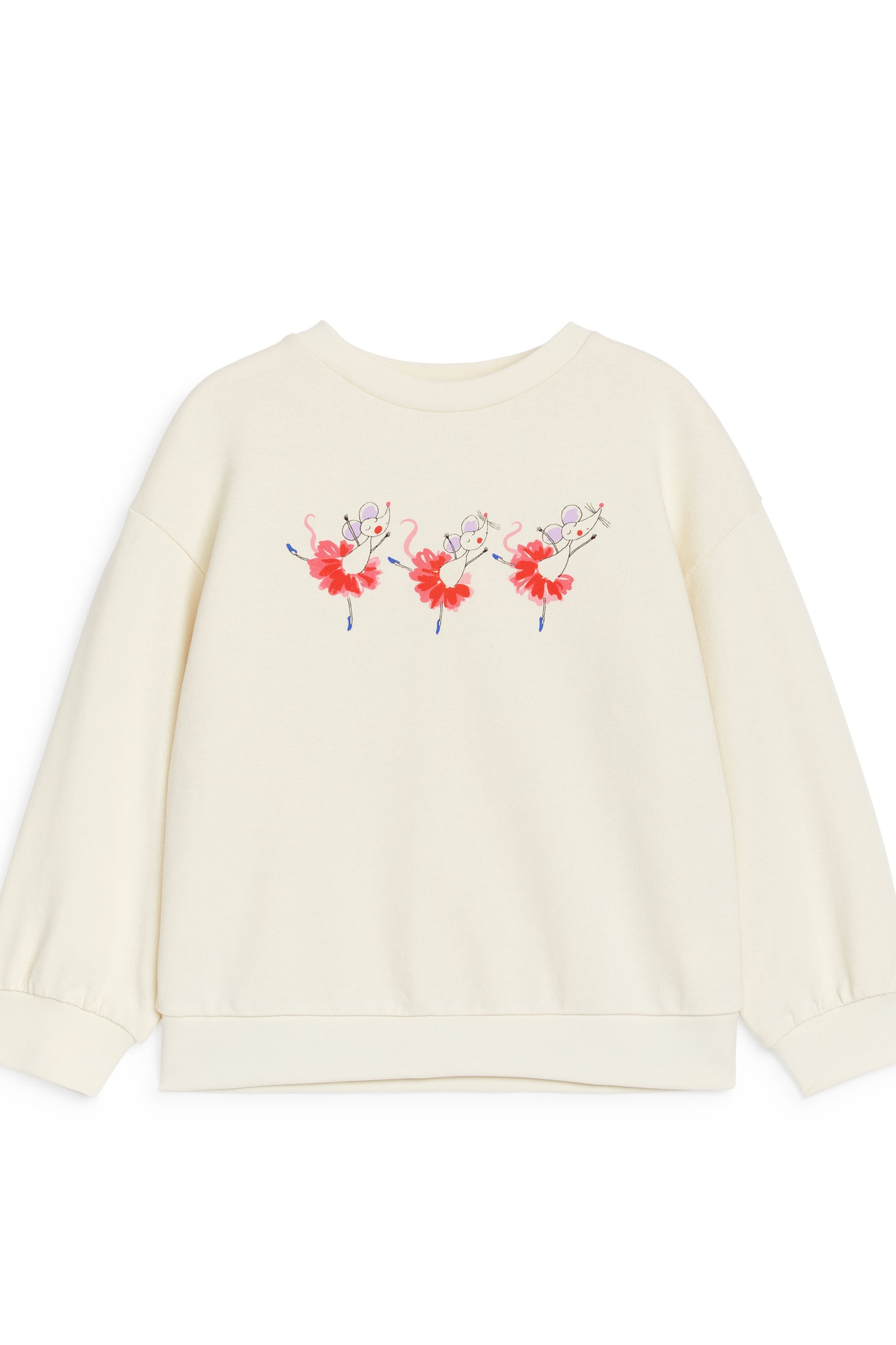 Relaxed Sweatshirt - Off White/Ballerinas - 2