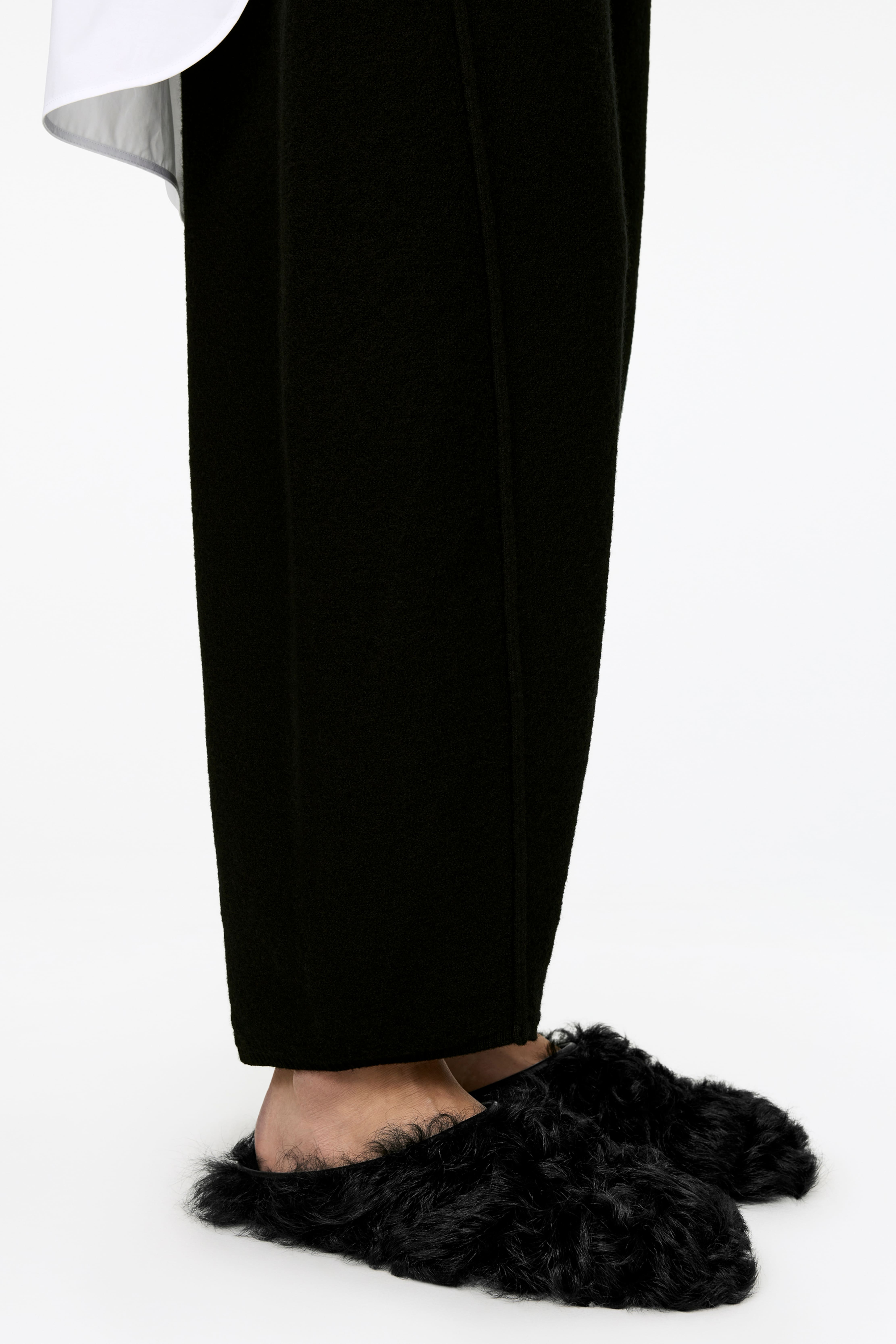 Mules in shearling - Nero