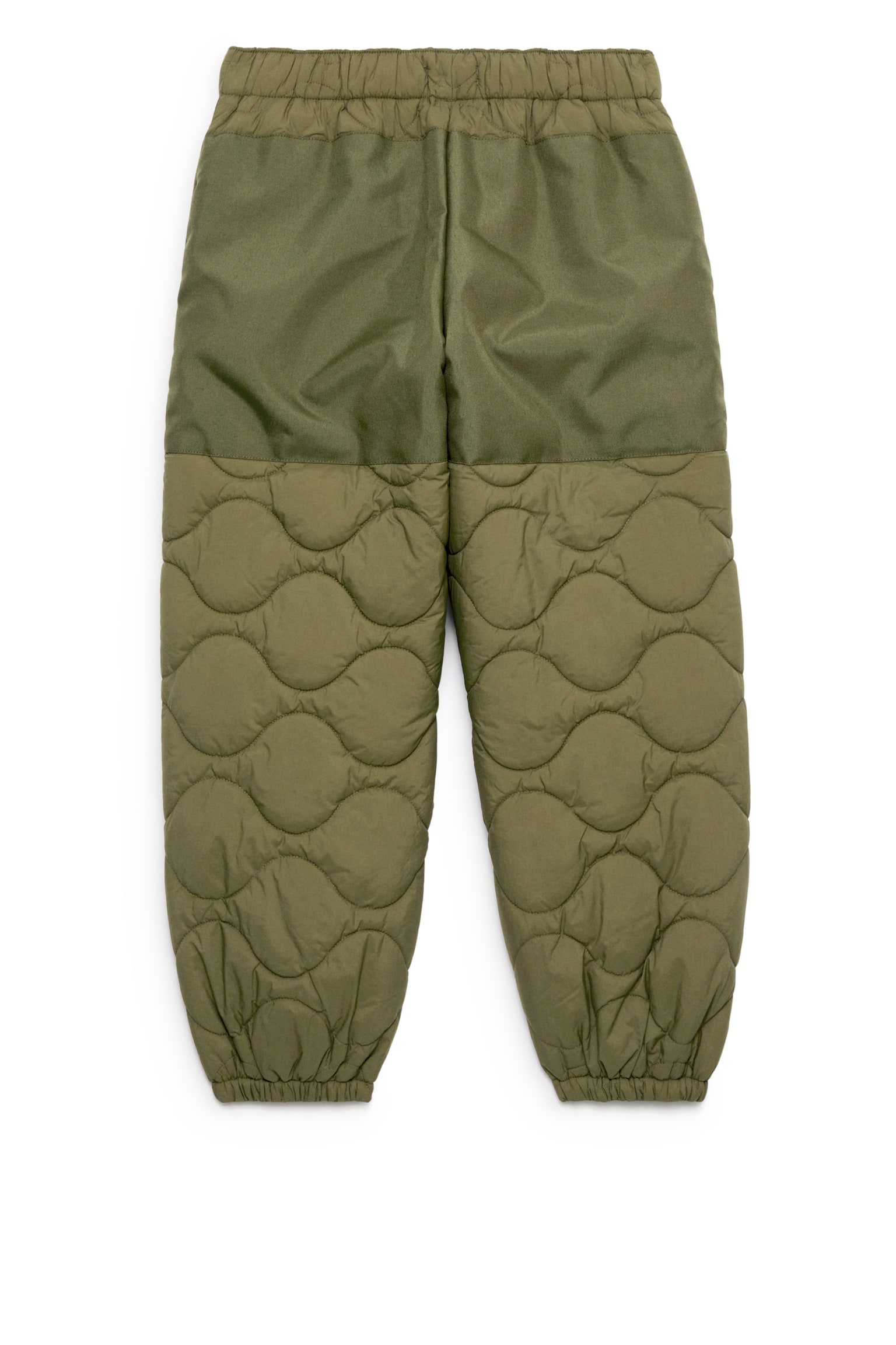 Quilted Outdoor Trousers - Khaki Green - 5