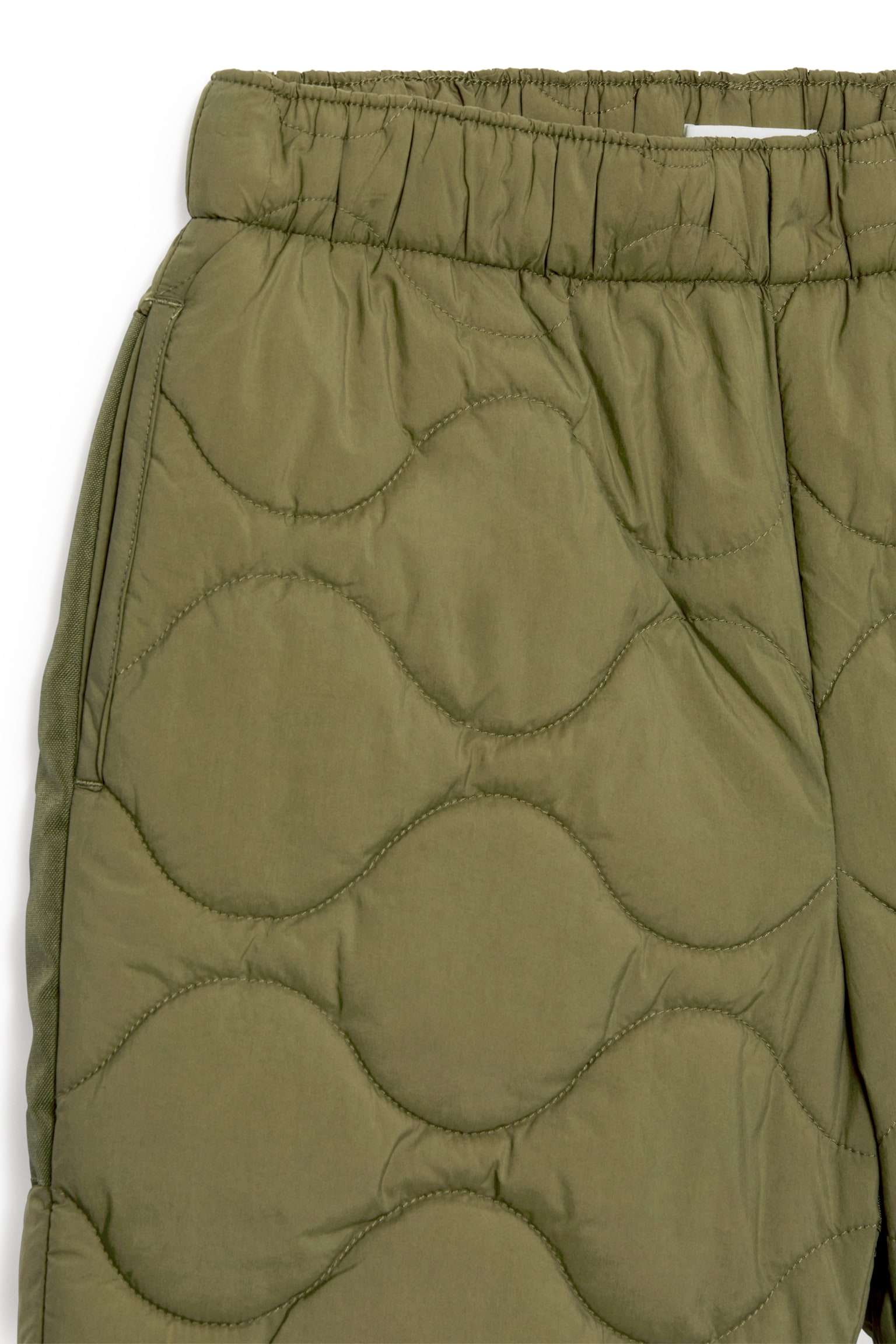 Quilted Outdoor Trousers - Khaki Green - 6