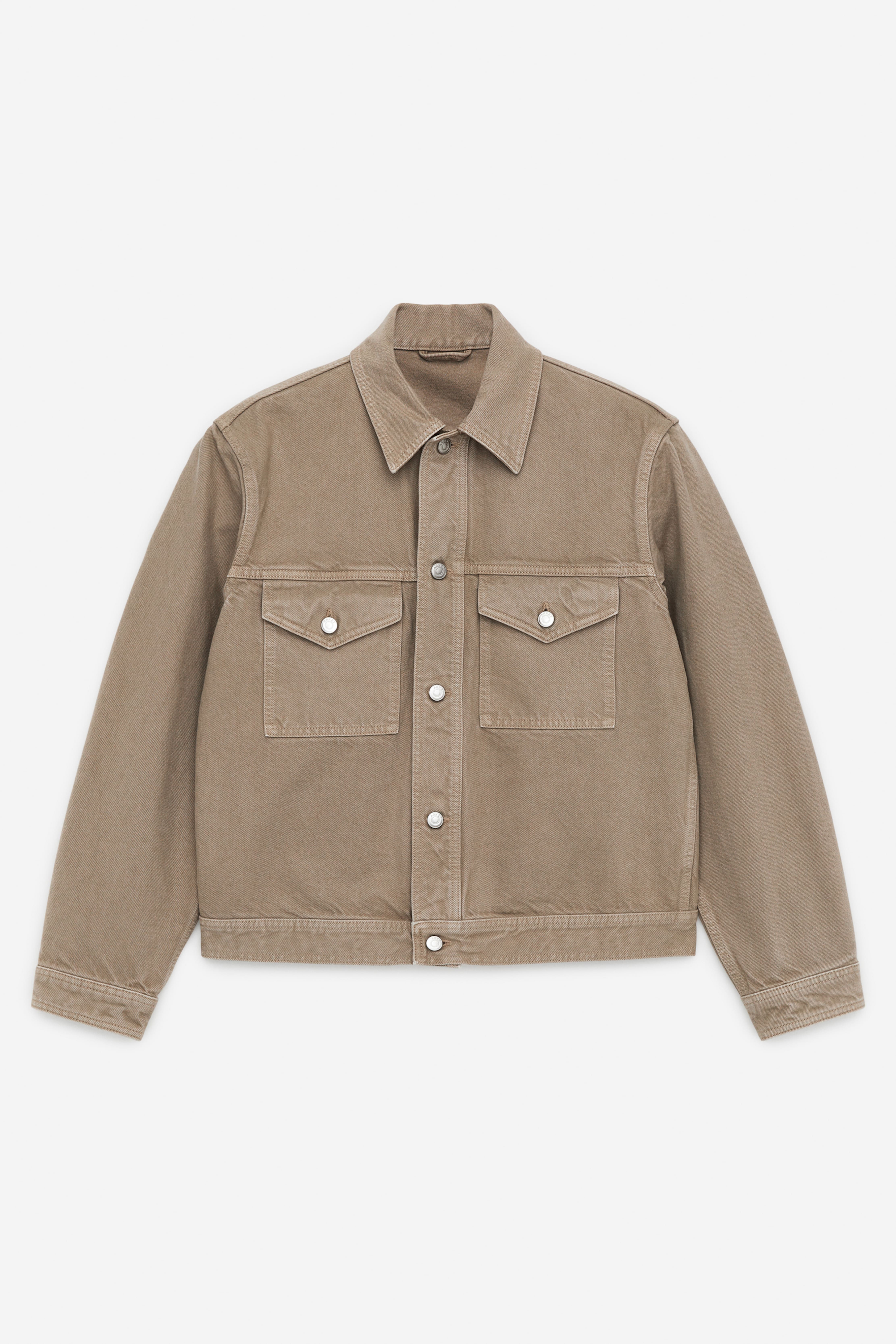 Veste en jean teinte en pièce - Argile