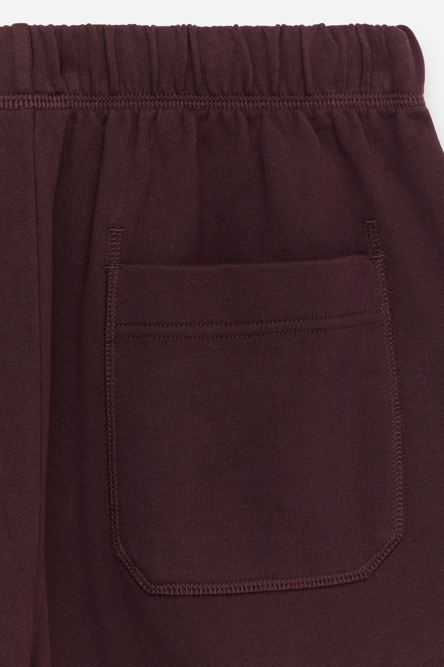 Jogginghose aus French Terry - Dunkelrot/Mattschwarz - 5