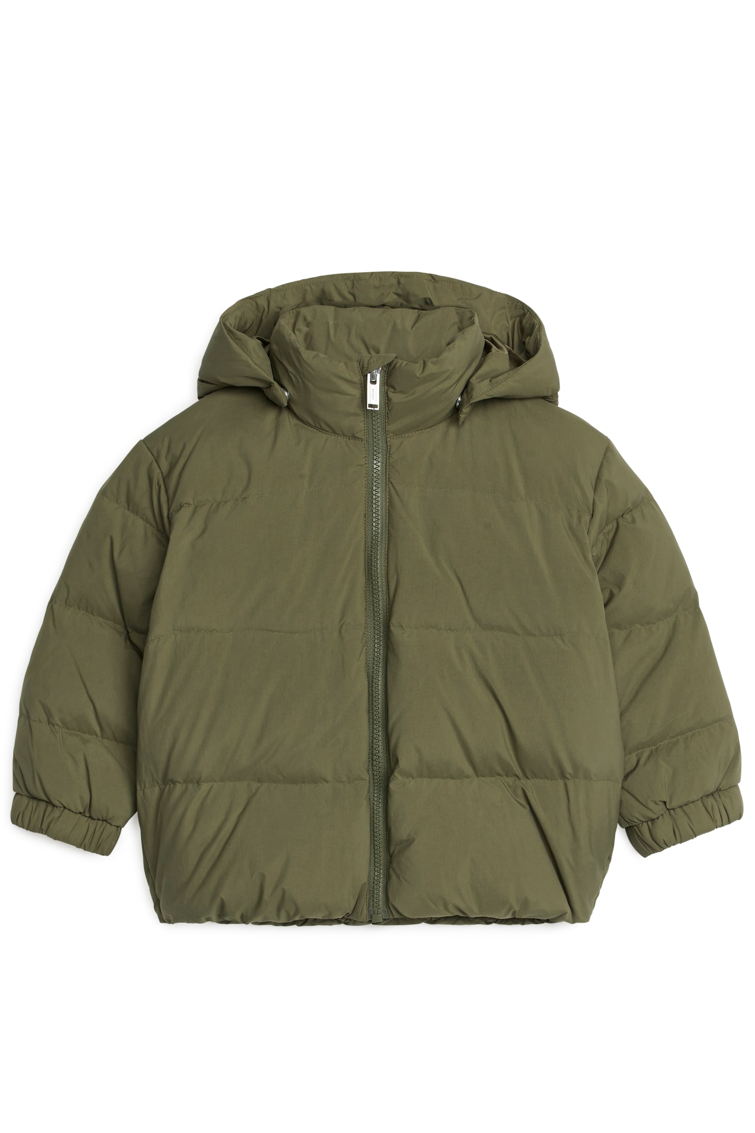 Upcycled Down Jacket - Khaki Green/Blue/Black - 1