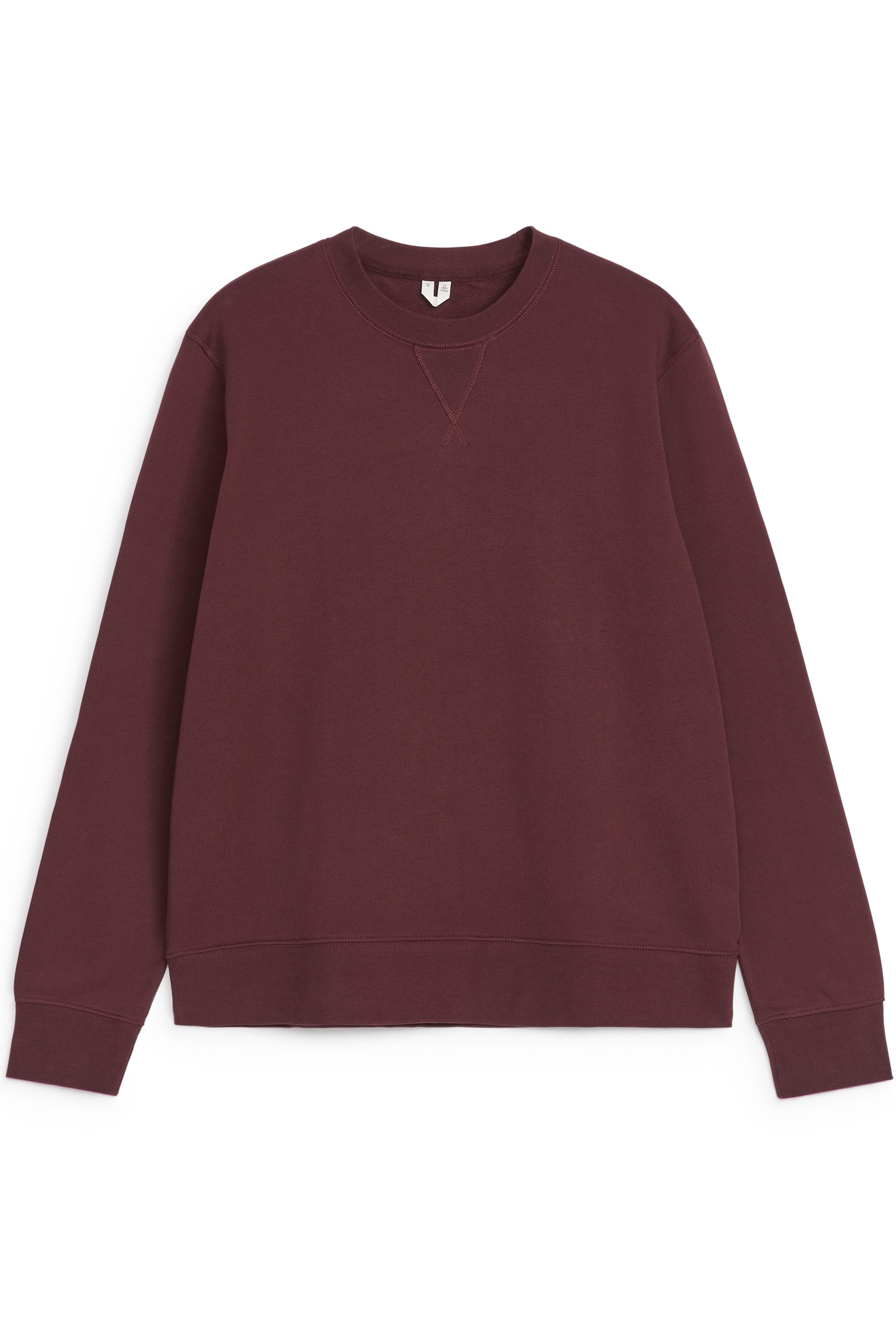 French Terry Sweatshirt - Burgundy/Grey Melange/Light Beige Melange/Dark Blue - 2