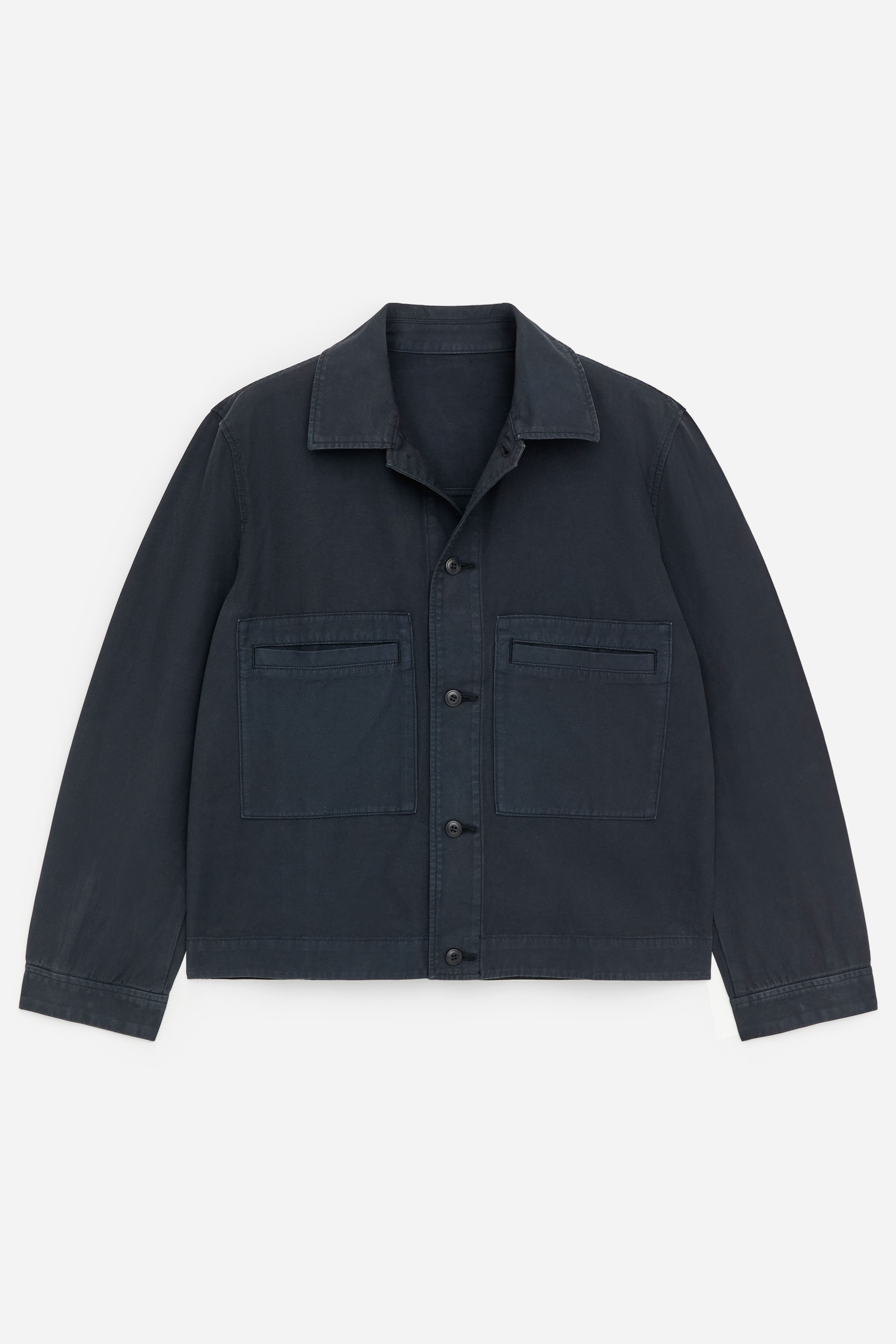 Bawełniana kurtka robocza - Ciemnoniebieski