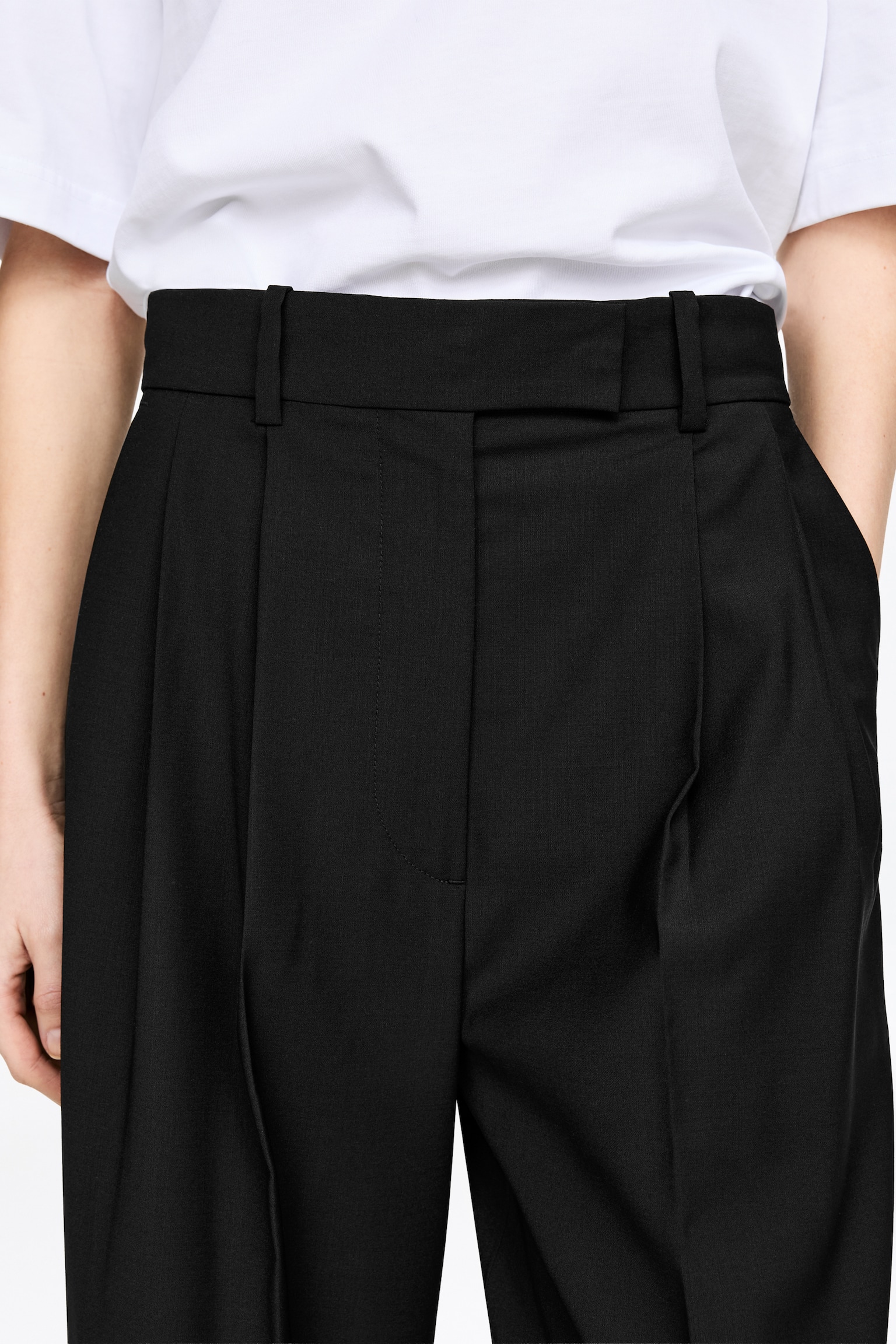 Vida skräddade byxor - Svart/Mörkbrun - 4