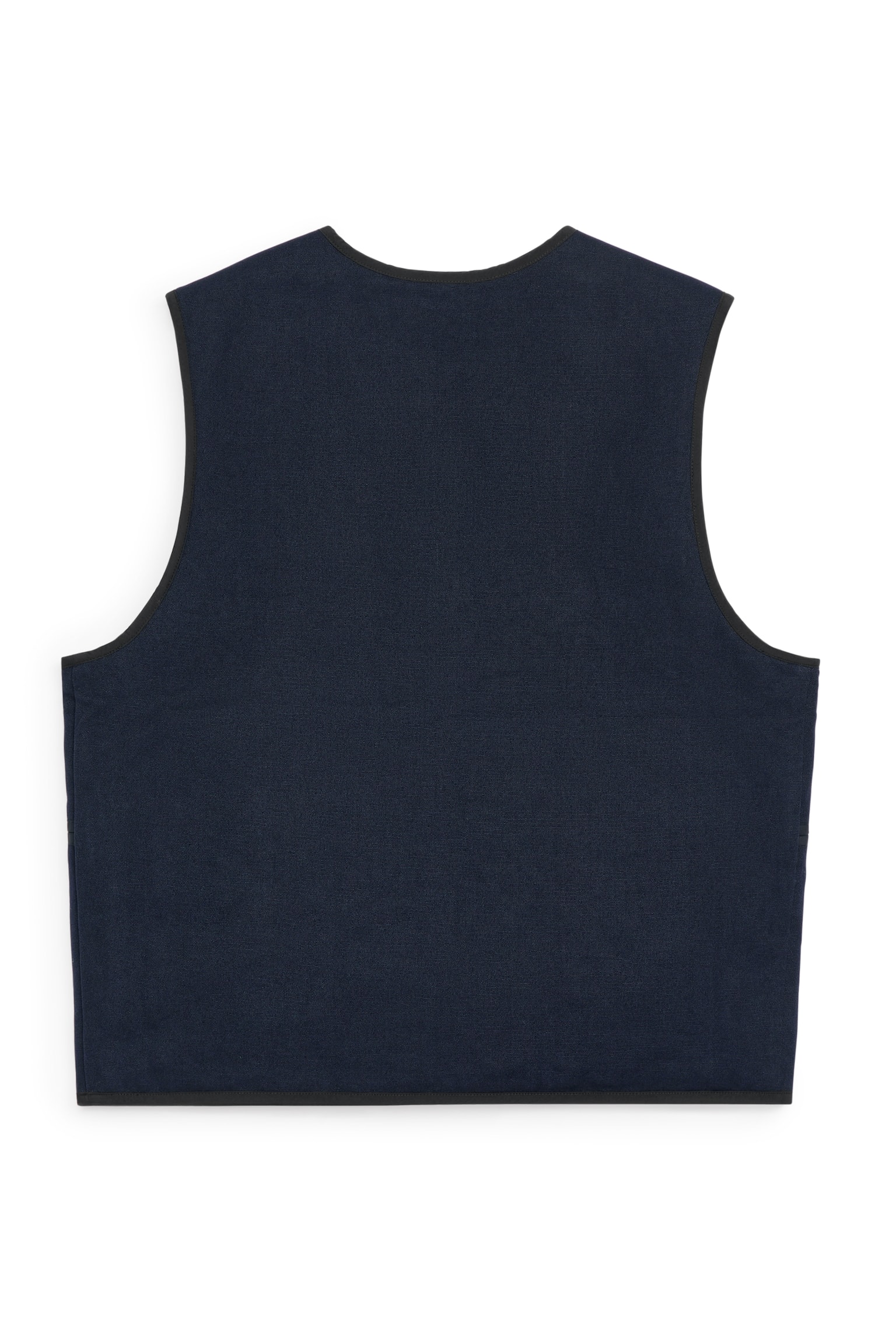 Reversible Quilted Vest - Dark Blue - 3