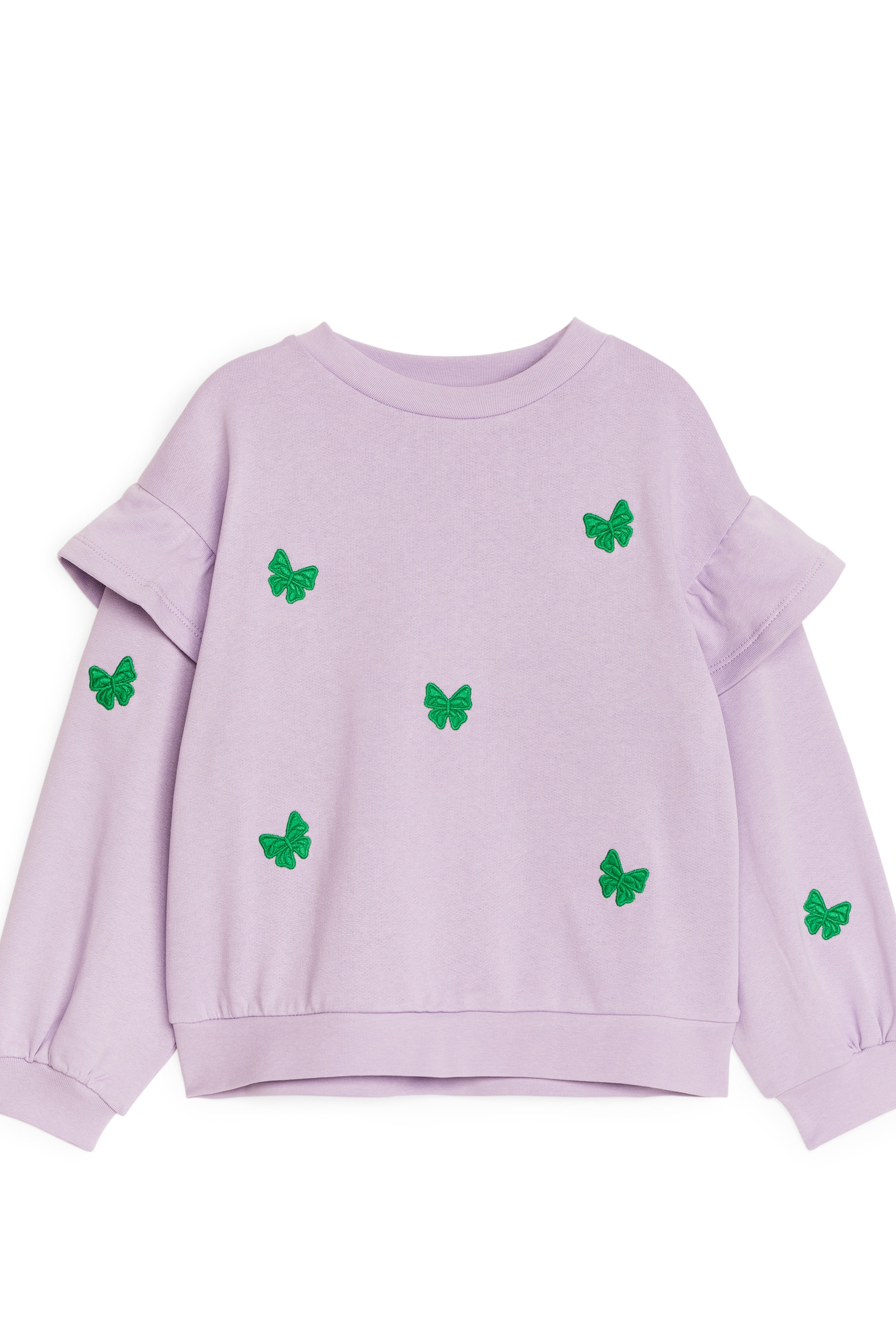 Frill Sweatshirt - Lilac/Dark Blue/Mushrooms - 2