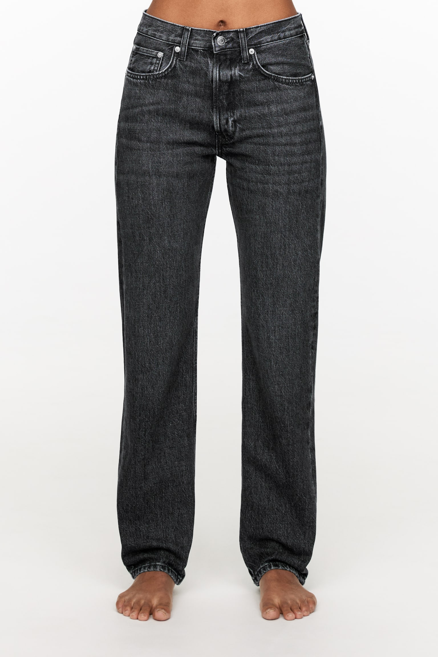 SNOW Slim Straight Jeans - Medium Grey - 6