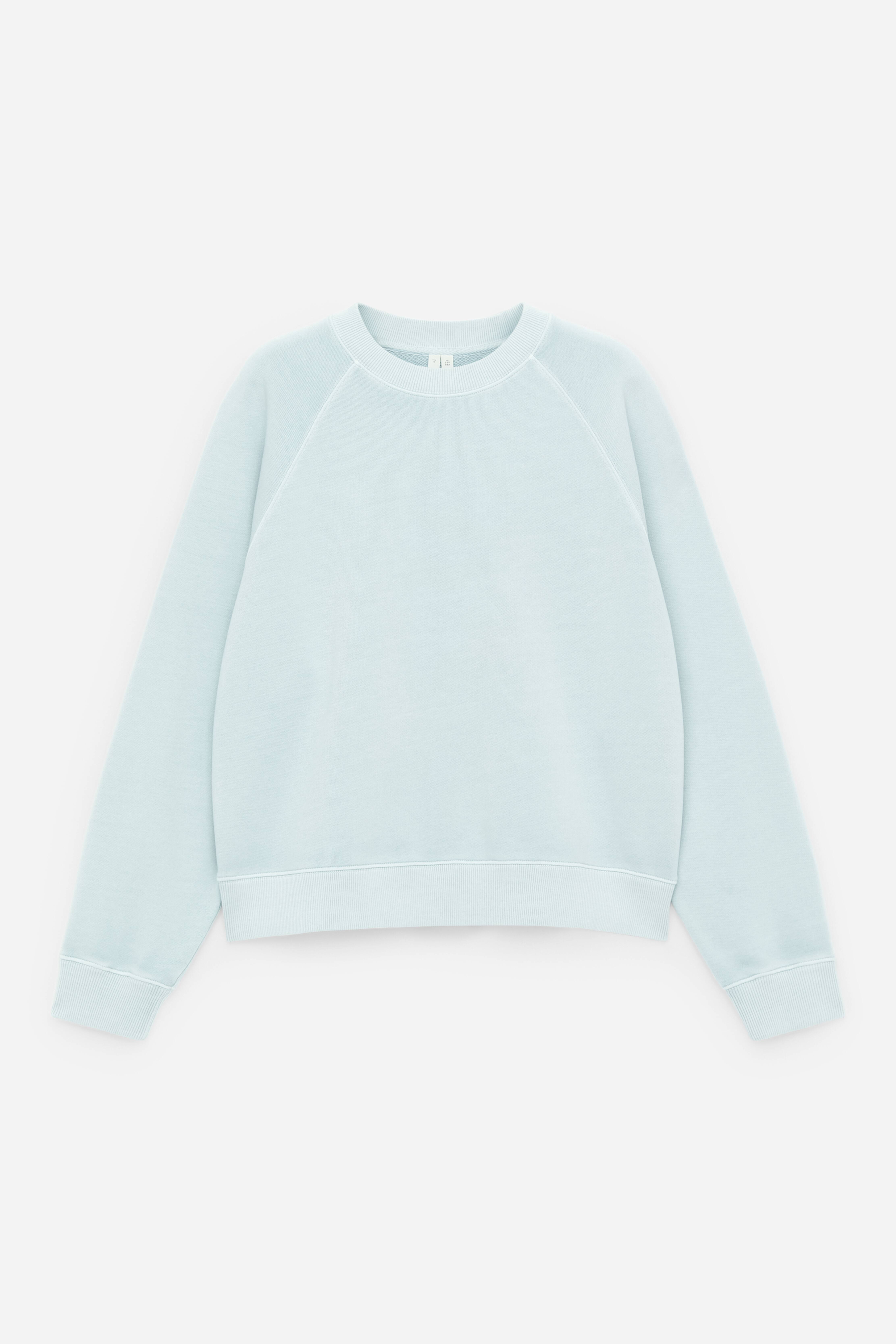 Frottee-Sweatshirt - Helltürkis/Dunkelbraun/Blau/Braun/Graumeliert/Schwarz/Rot