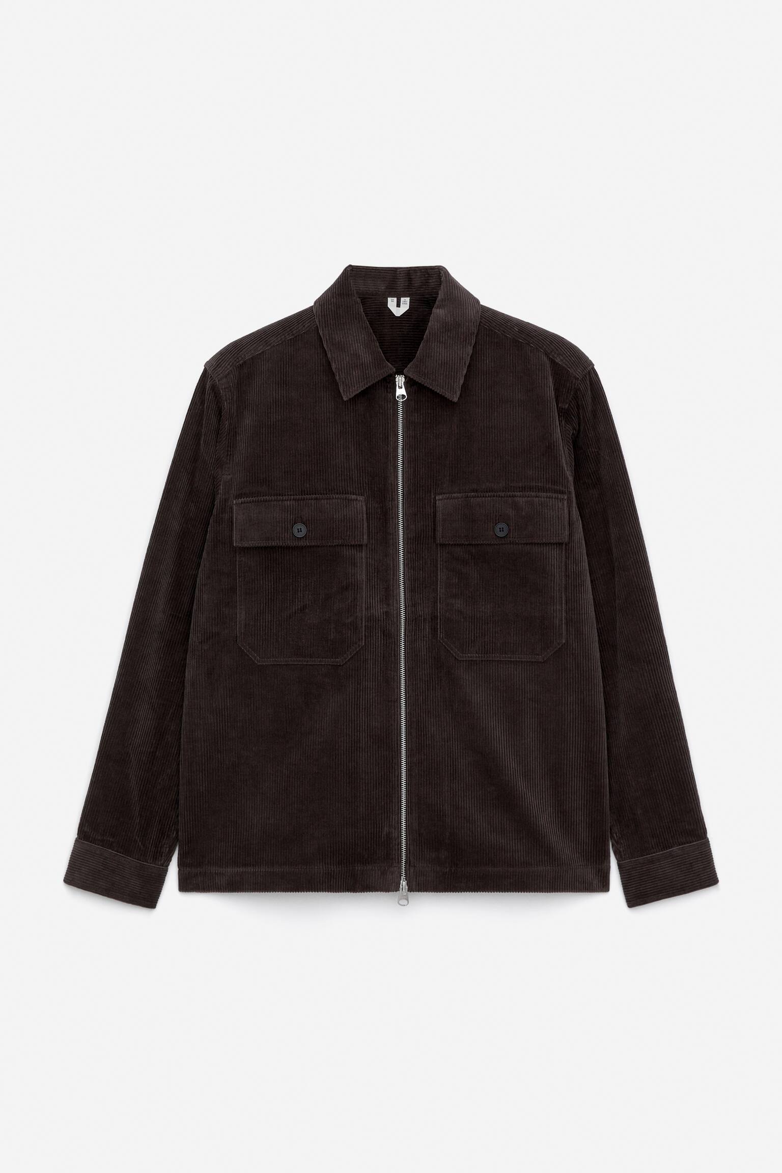 Overshirt i manchester - Mörkbrun - 2