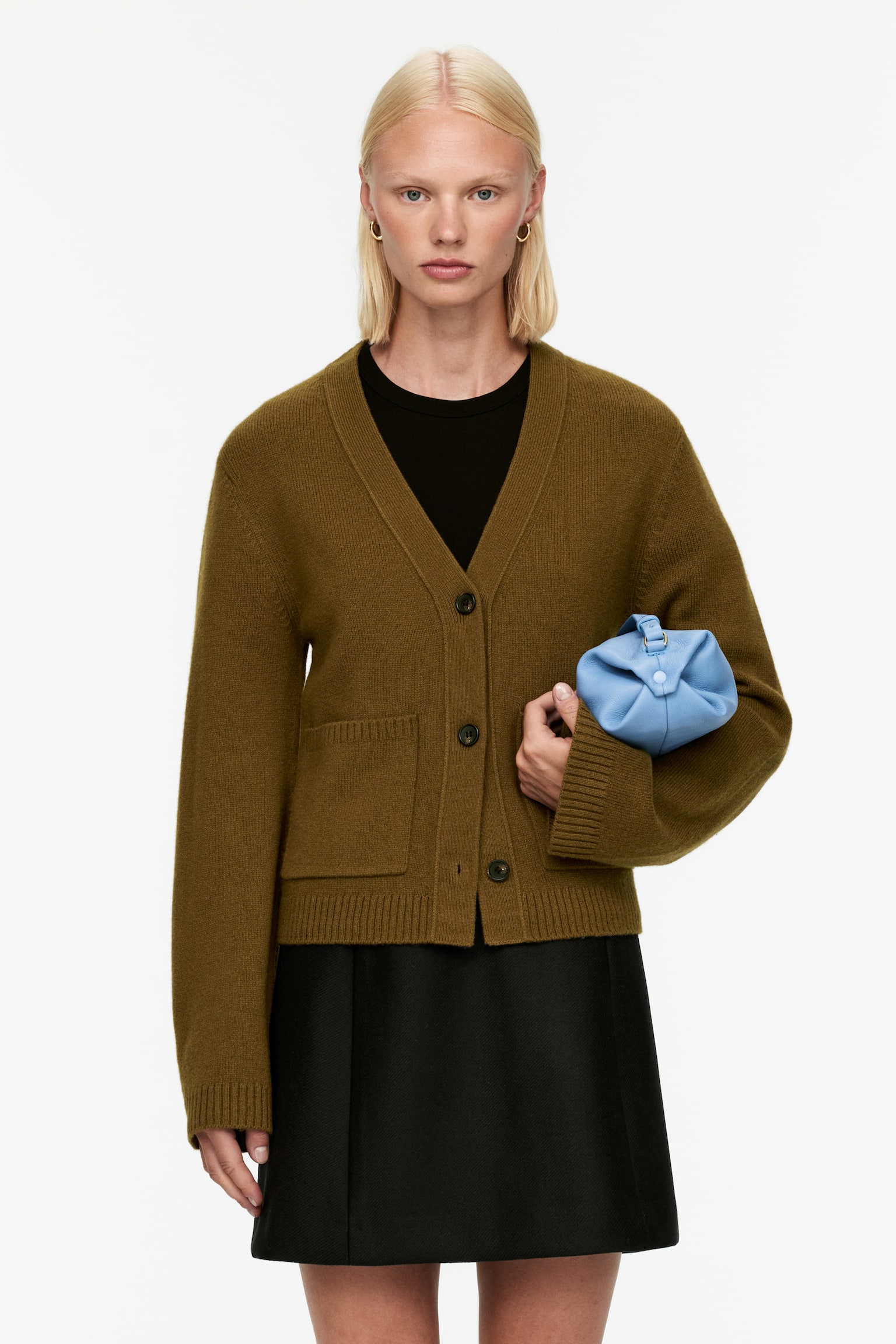 ARKET Olive Green Wool Cardigan, £87.00