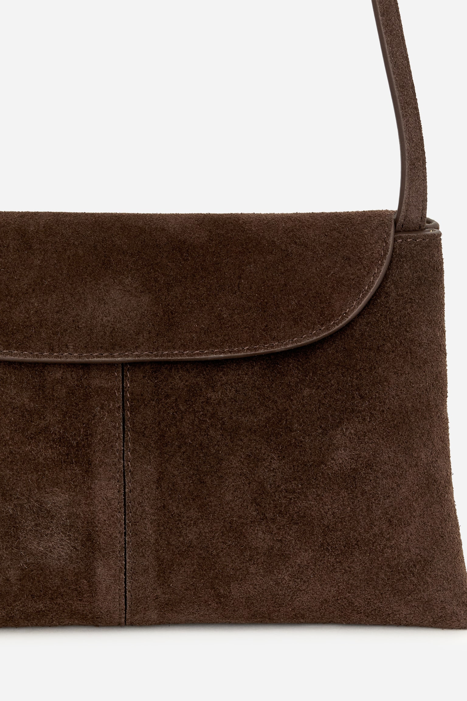 Velúr Átvetős Táska - Barna/Fekete - 6