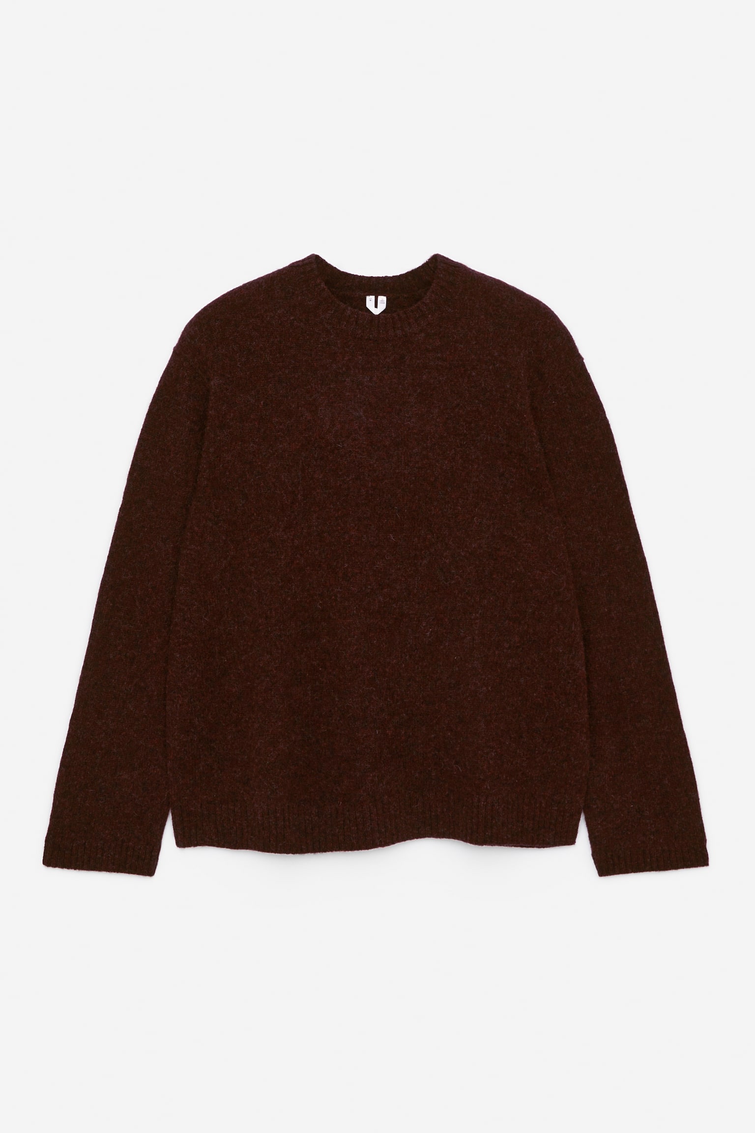 Crew-Neck Wool Jumper - Burgundy/Off White/Green/Red - 2