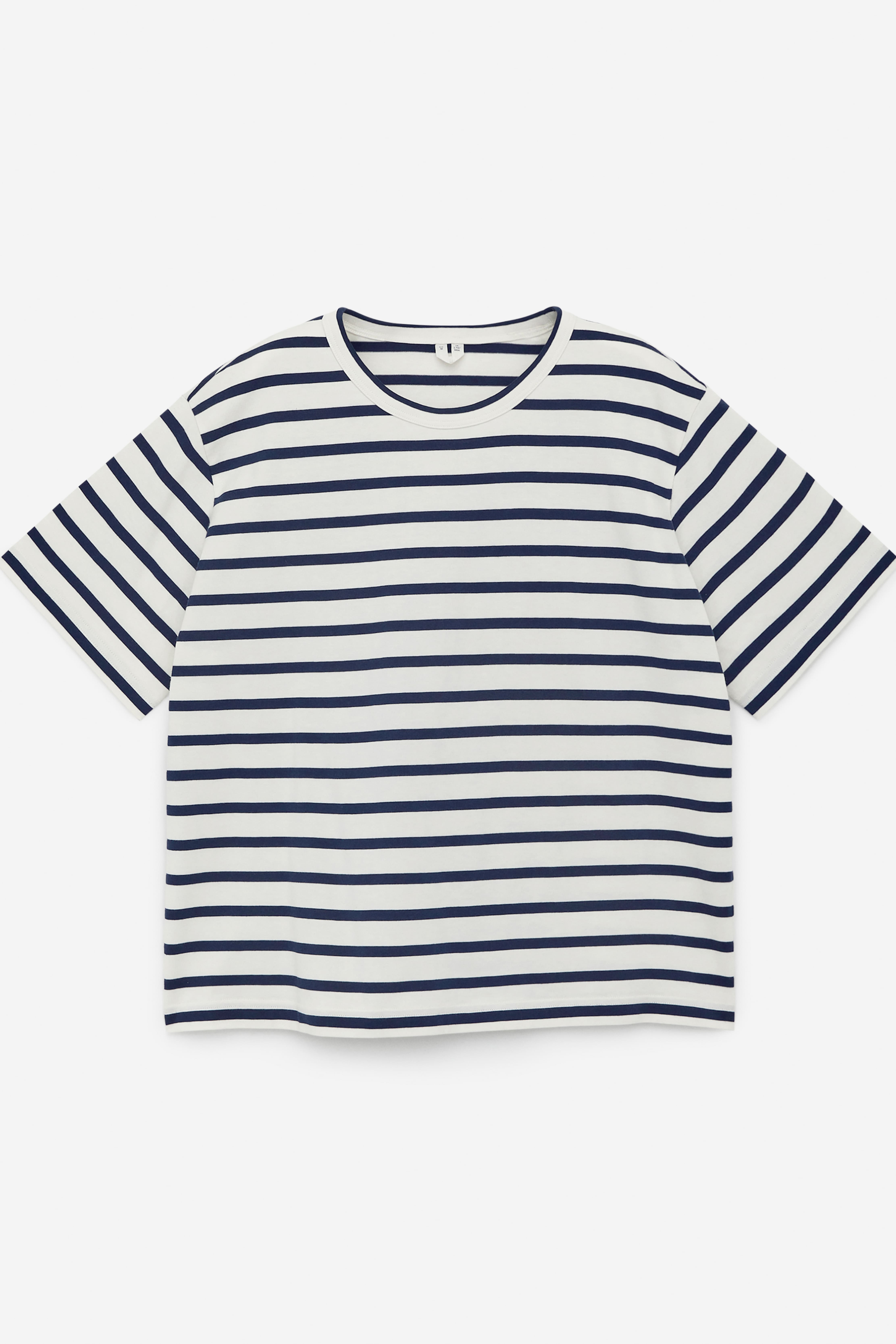 Közepes vastagságú póló - Dark Blue/Off White