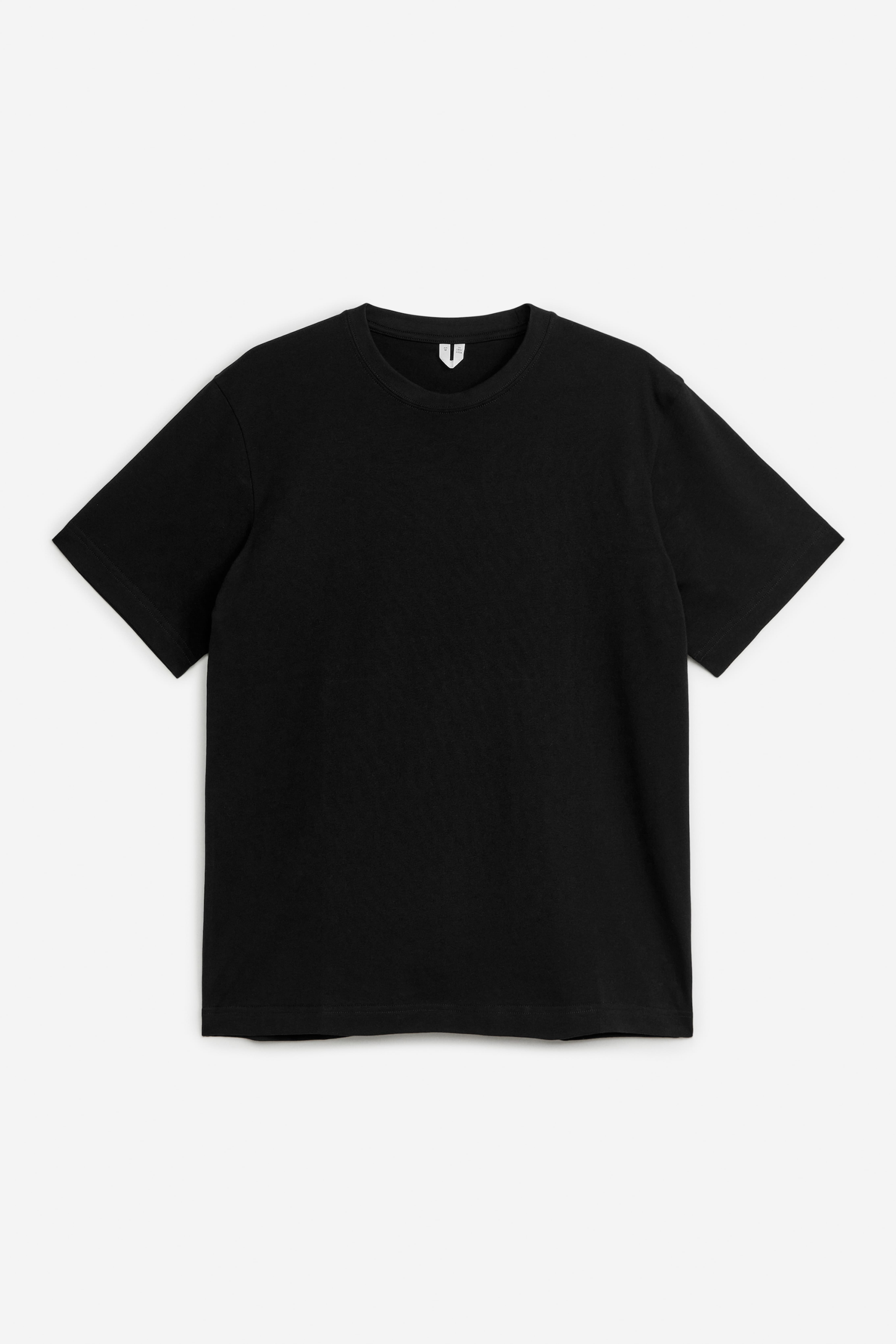 Ruimvallend T-shirt van 220 gsm jersey - Zwart/Kakigroen/Bruin/Donkerblauw/Wit/Lichtgrijs gemêleerd/Offwhite/Donkerbruin/Kakigroen
