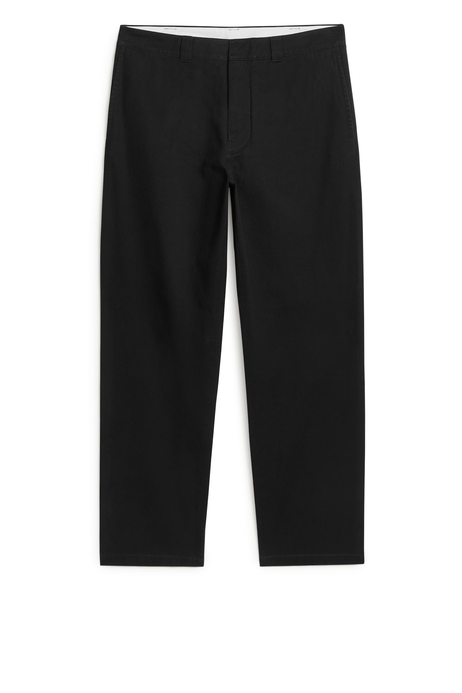 Cotton Twill Trousers - Black/Dark Blue - 1