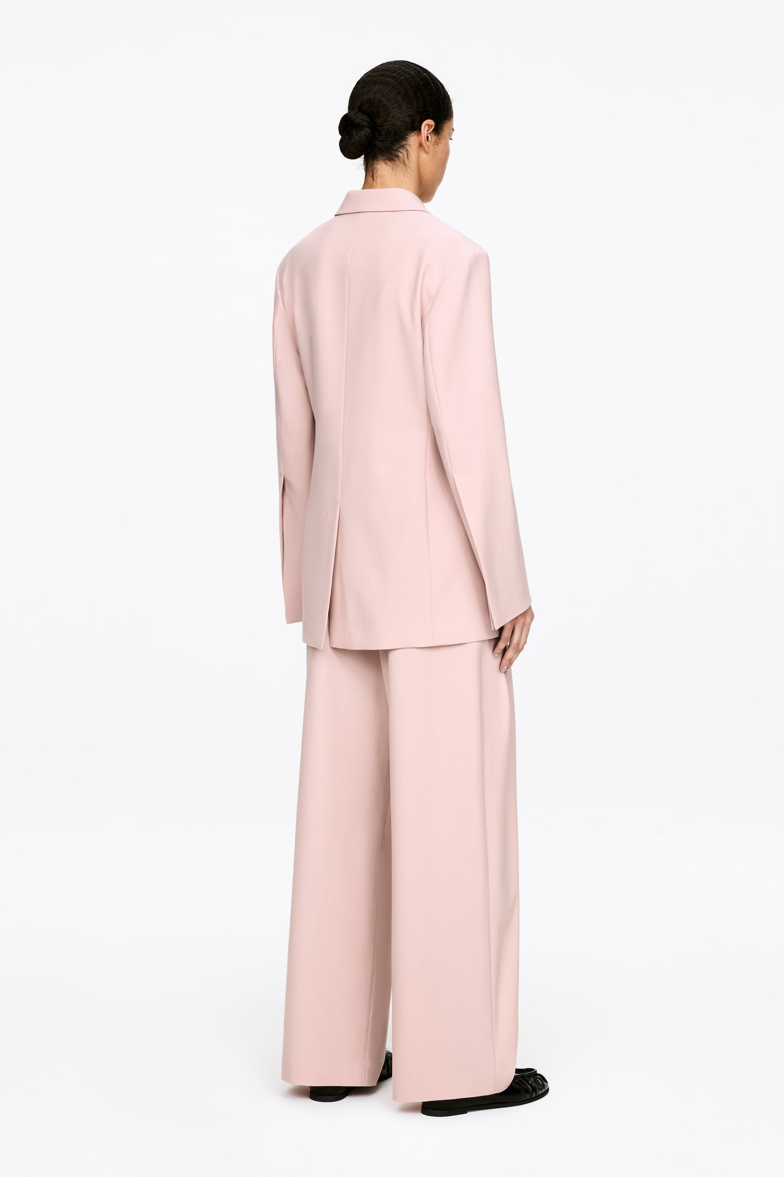 Einreihiger Blazer - Rosa - 6