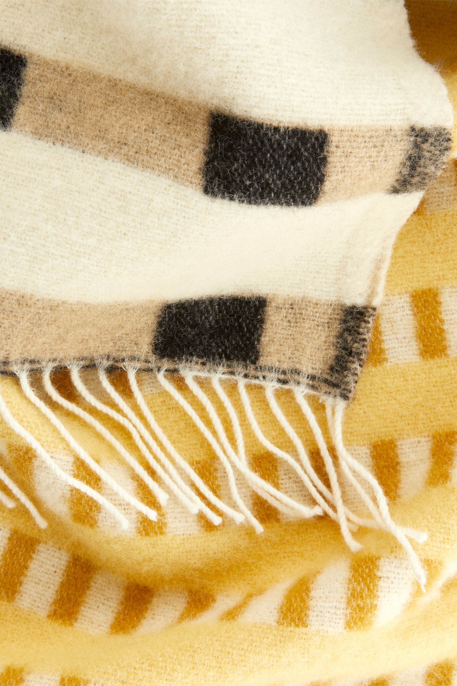 Klippan Wool Blanket - Yellow/Beige/Blue/Beige - 2