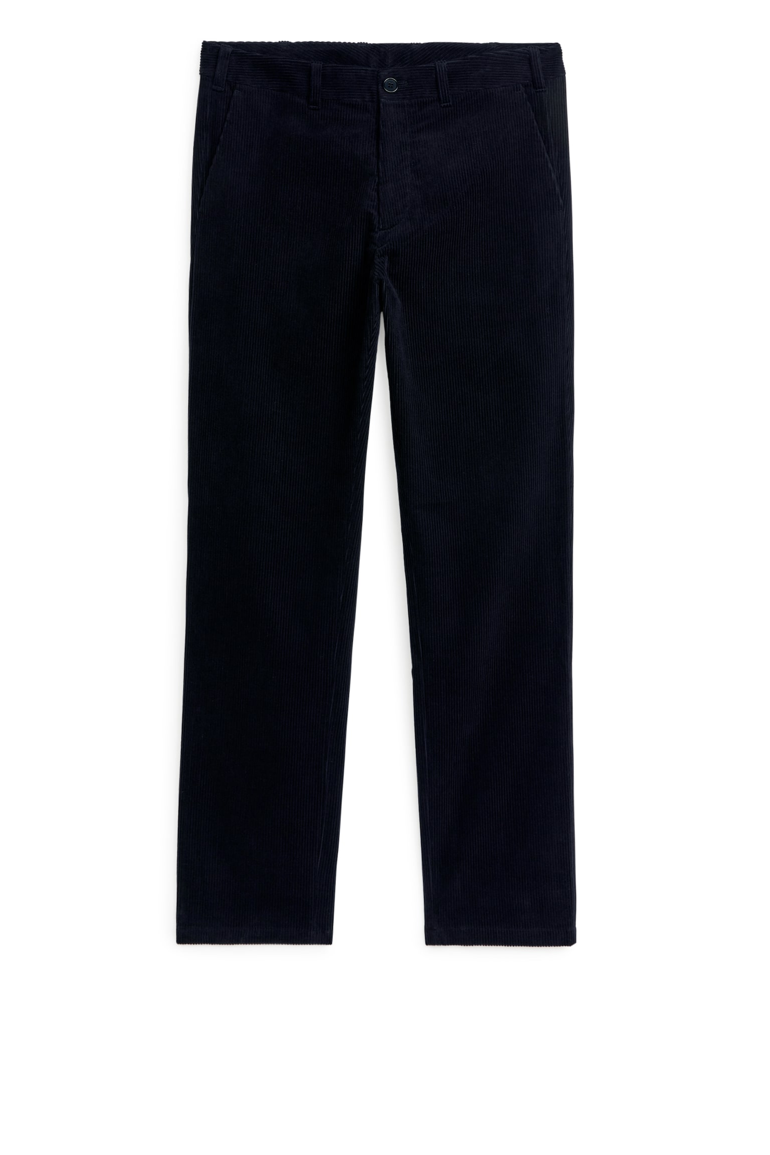 Straigh-Fit Corduroy Chinos - Dark Blue/Dark Beige/Black - 2