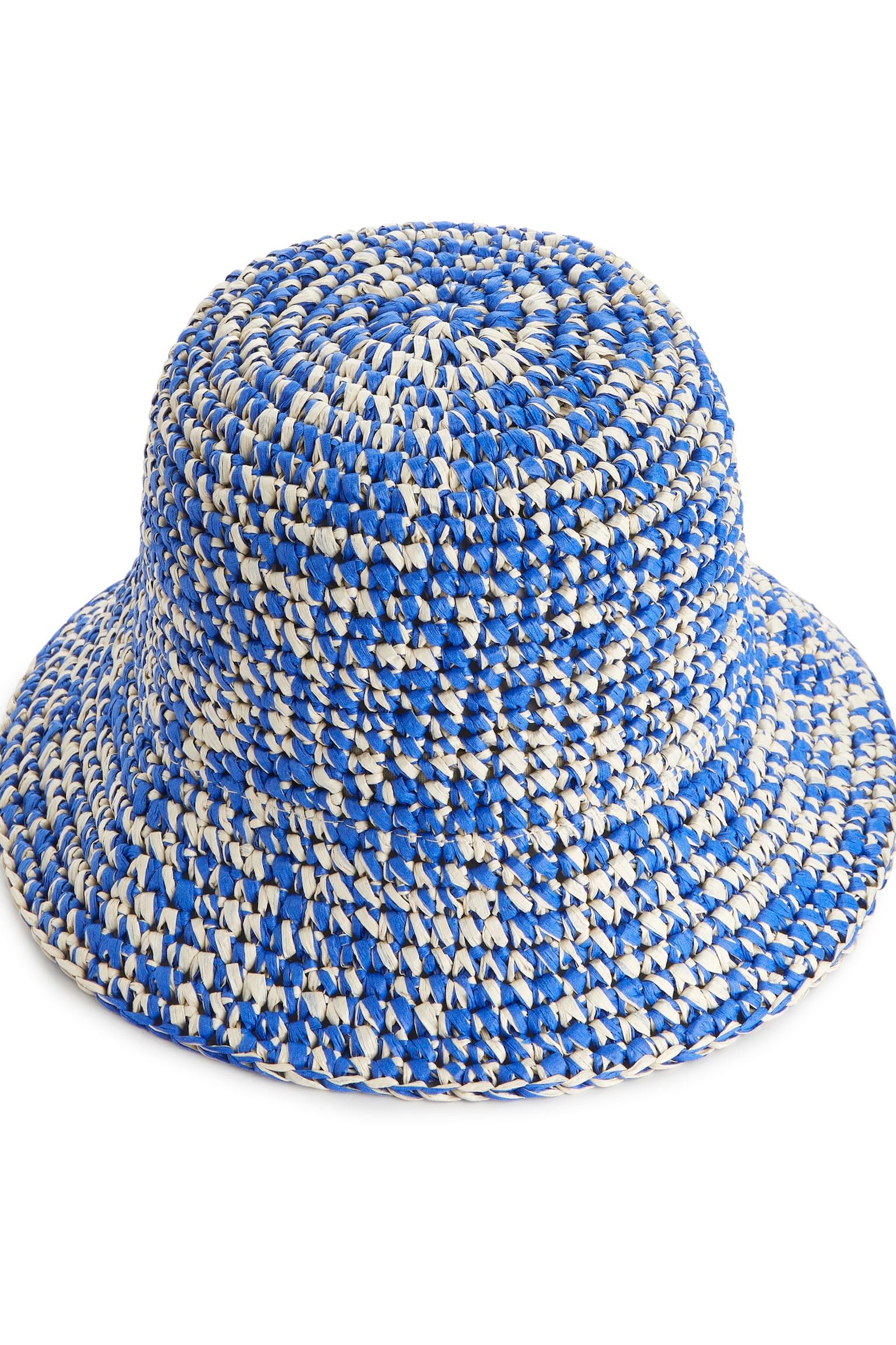 Straw Hat - Blue/Beige - 3