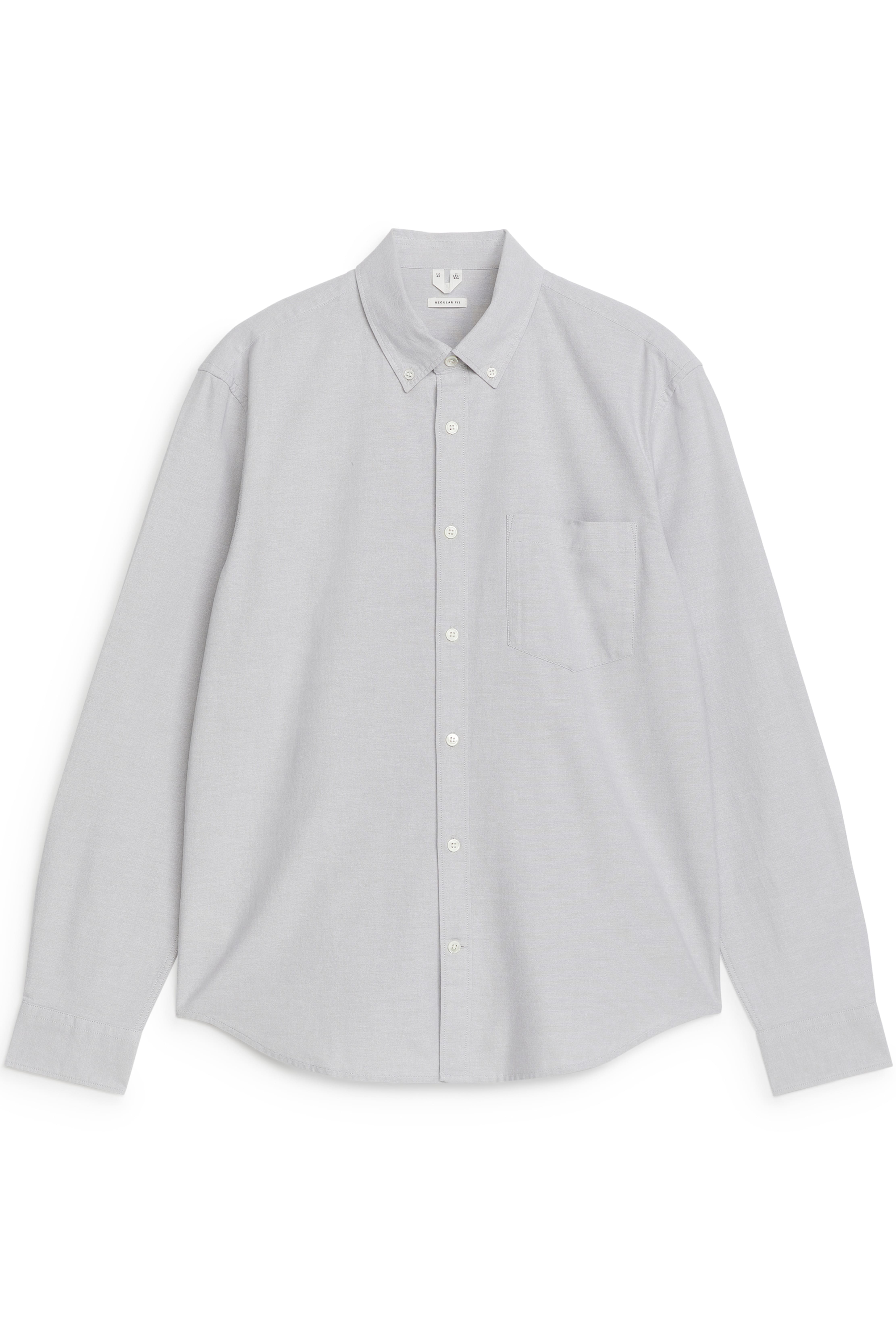 Oxford-skjorte - Lysegrå/Hvid/Blå/striber/Lyseblå/Grå/hvid/Flødefarvet