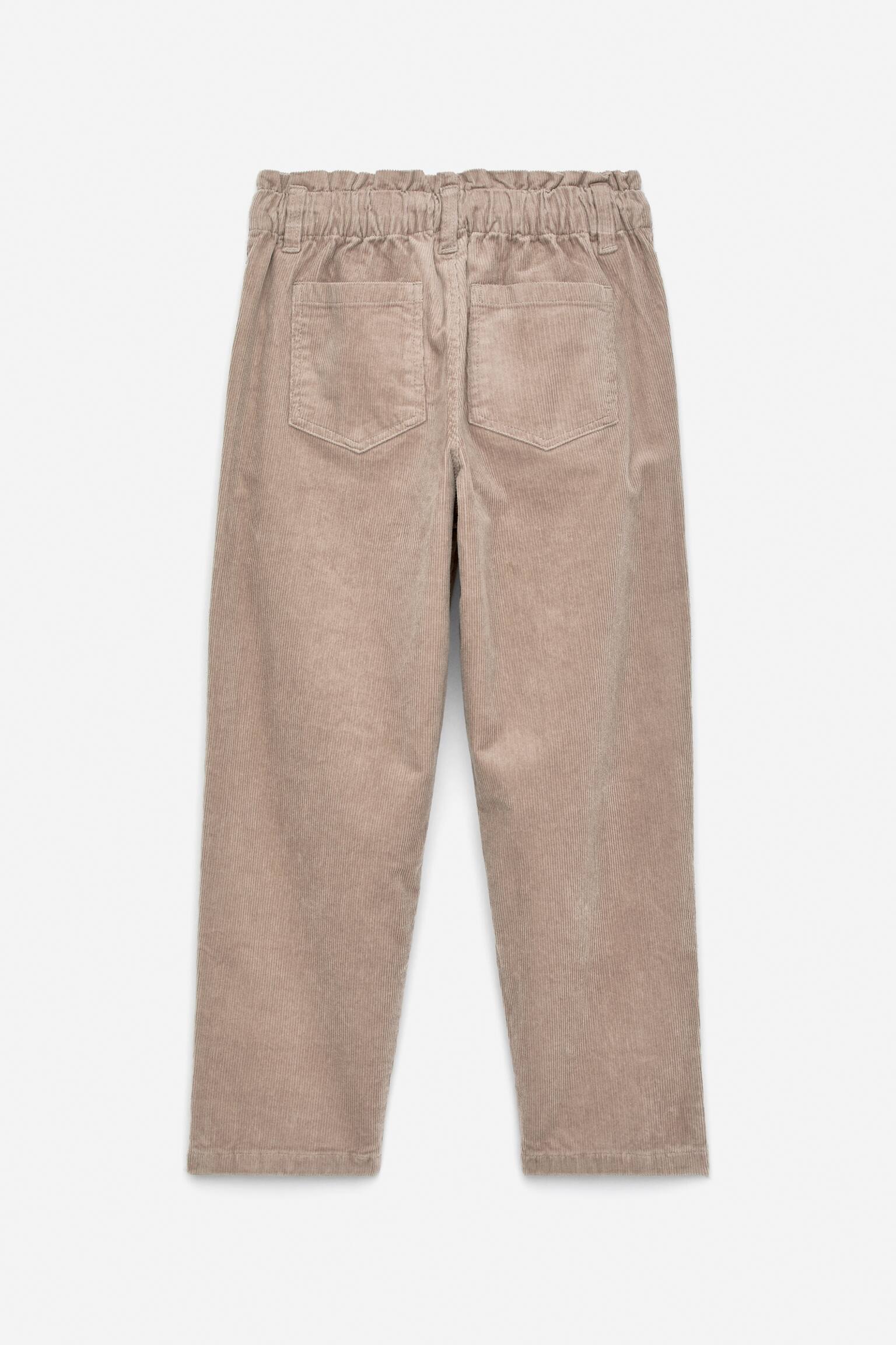Kordfløyelbukser - Beige/Lilla - 3