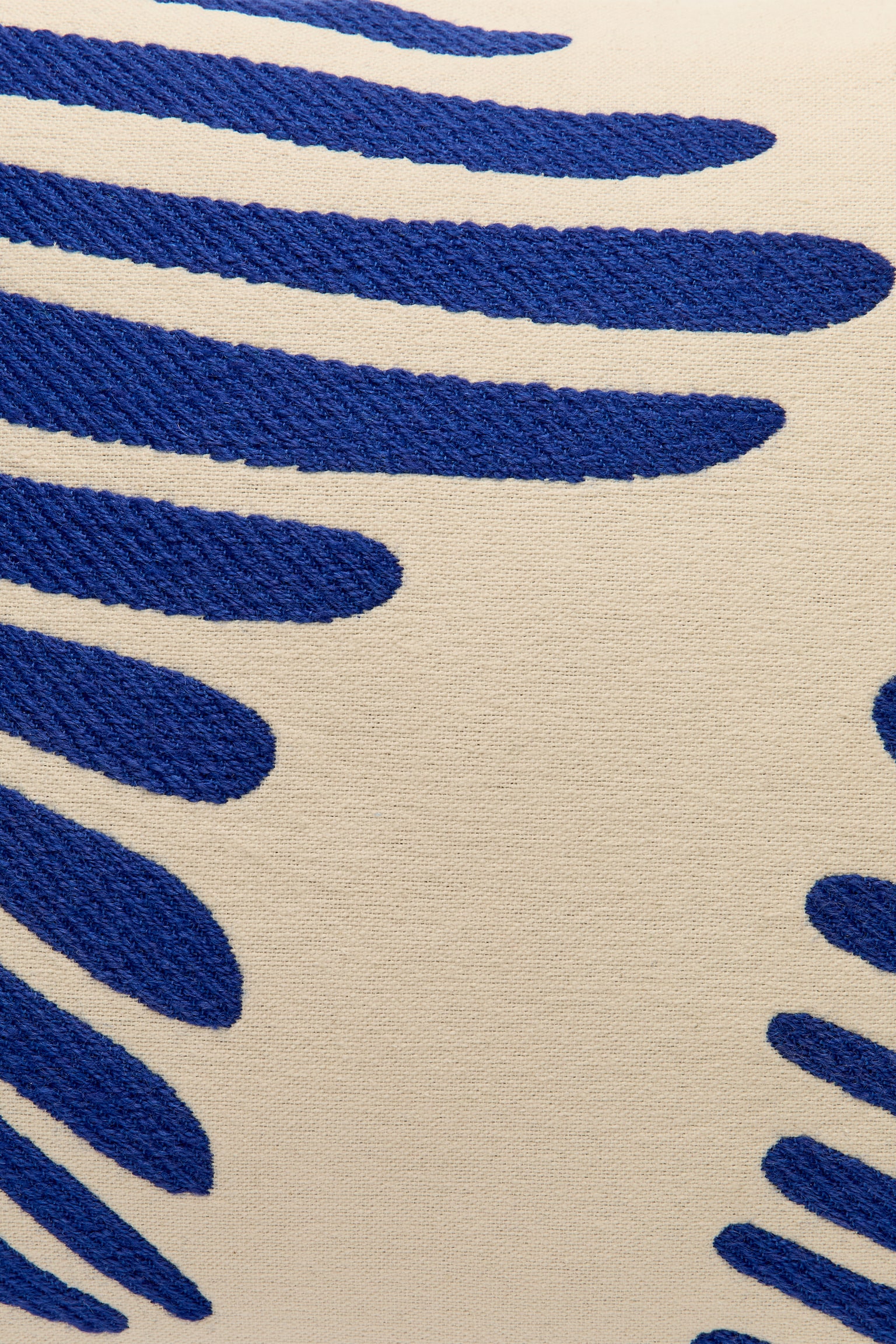 Husă de Pernă din Bumbac și Lână 50 x 50 cm - Albastru/Alb murdar/Verde/Alb Fildeș - 3