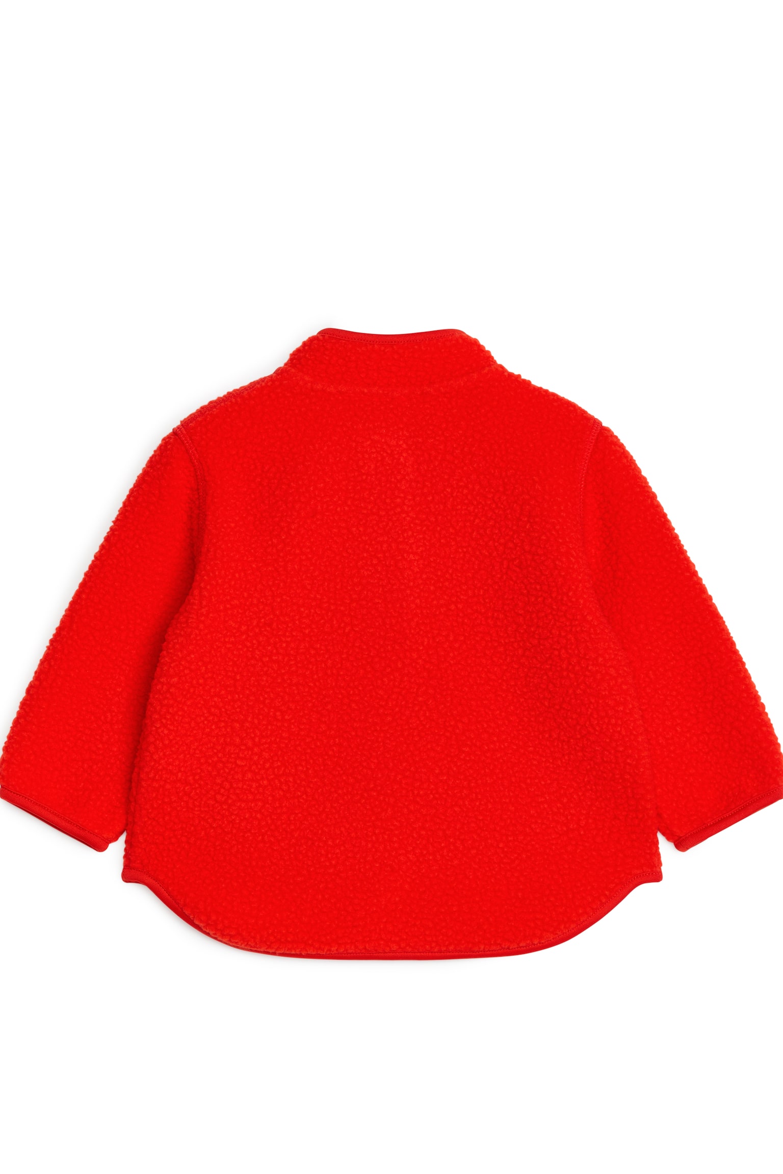 Fleece Jacket - Bright Red/Dark Green - 3