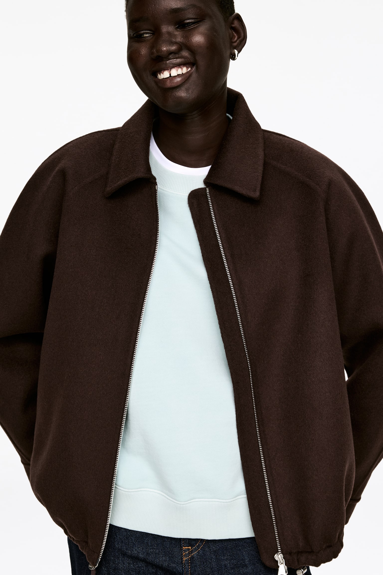 Felpa in spugna - Turchese chiaro/Blu/Marrone/Marrone scuro/Grigio mélange - 3