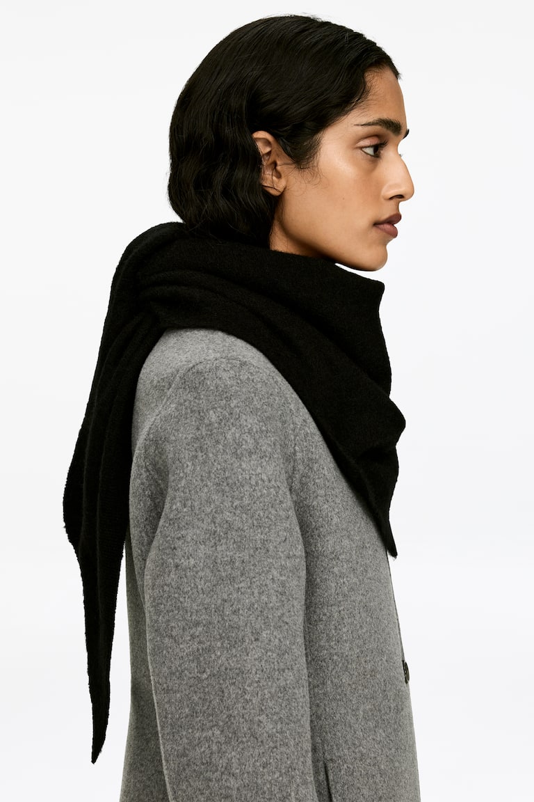 Macchina Fotografica Sciarpa Per Cappotto Nero SCIARPA IN CASHMERE