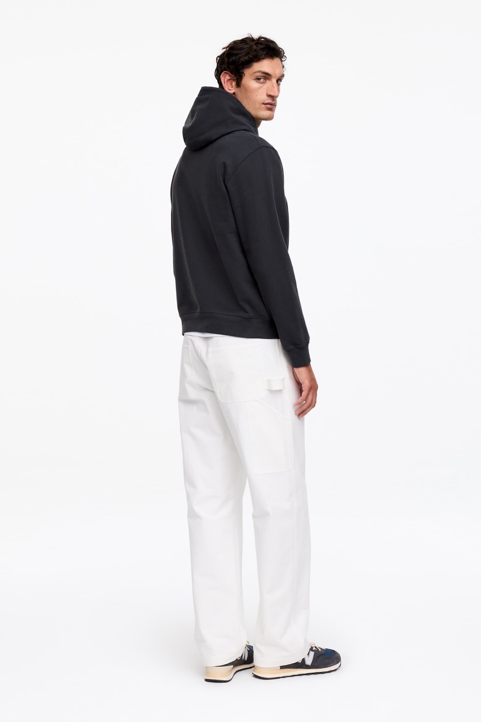 Hoodie - Mörkblå/Gråmelerad/Röd - 6
