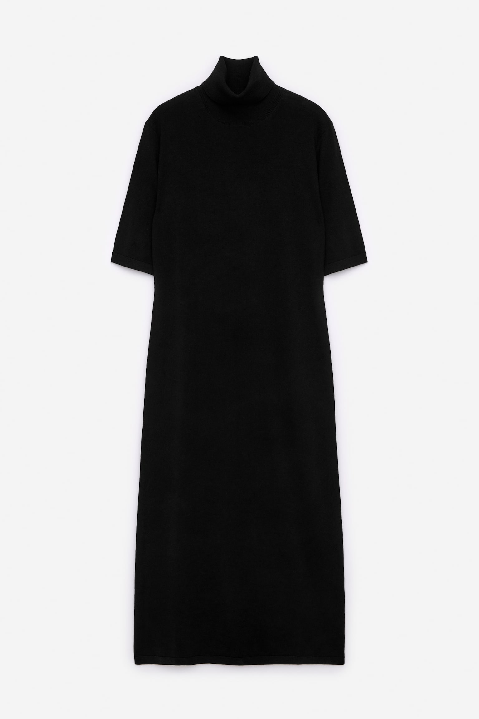 Midi Merino Dress - Black