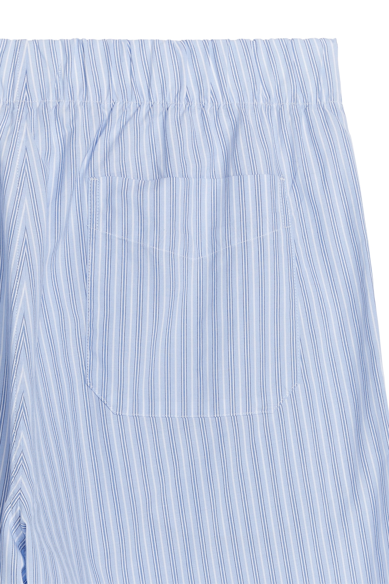 Cotton Pyjama Trousers - Light Blue/Striped - 3