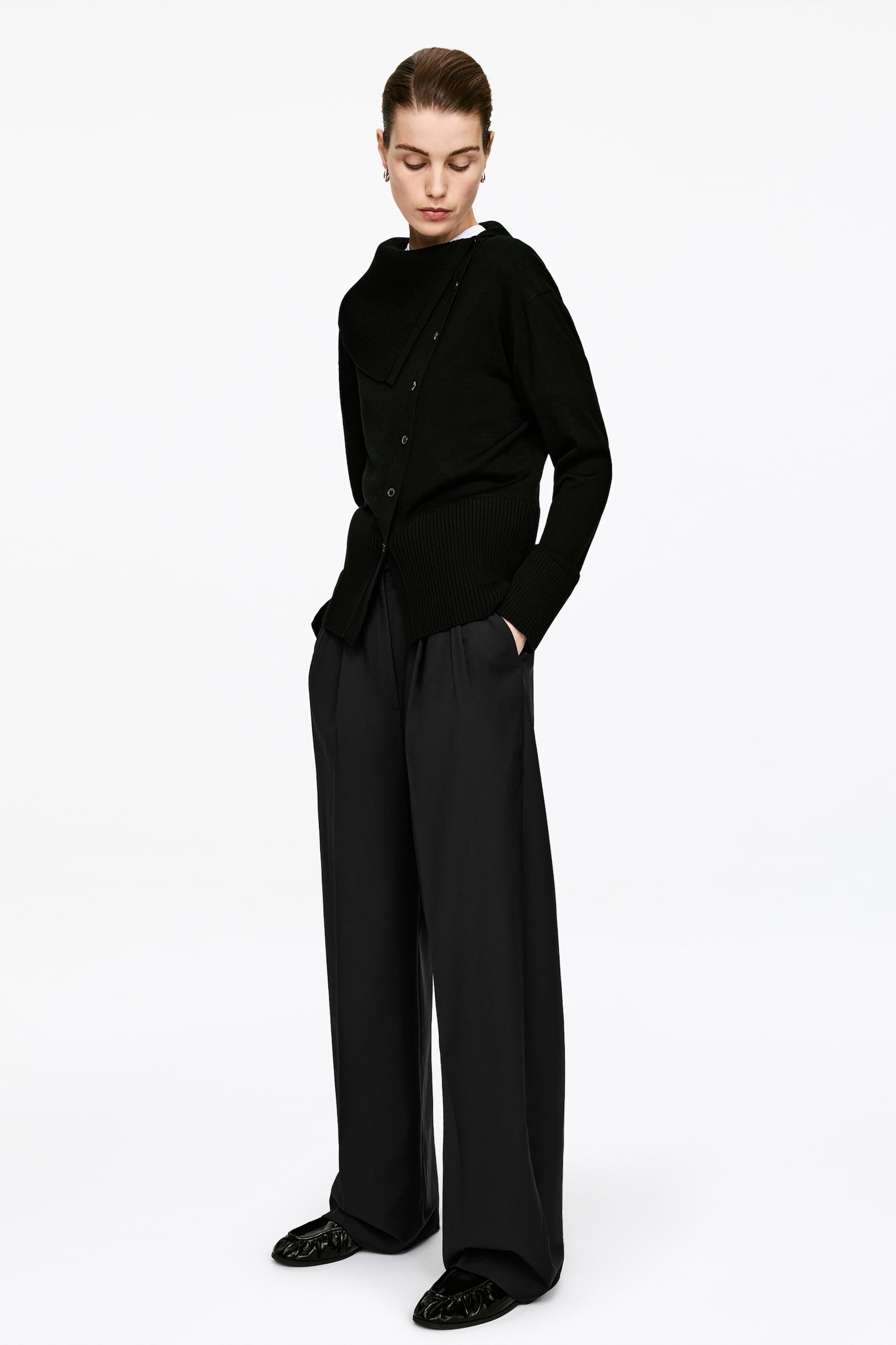 Vida skräddade byxor - Svart/Mörkbrun - 7