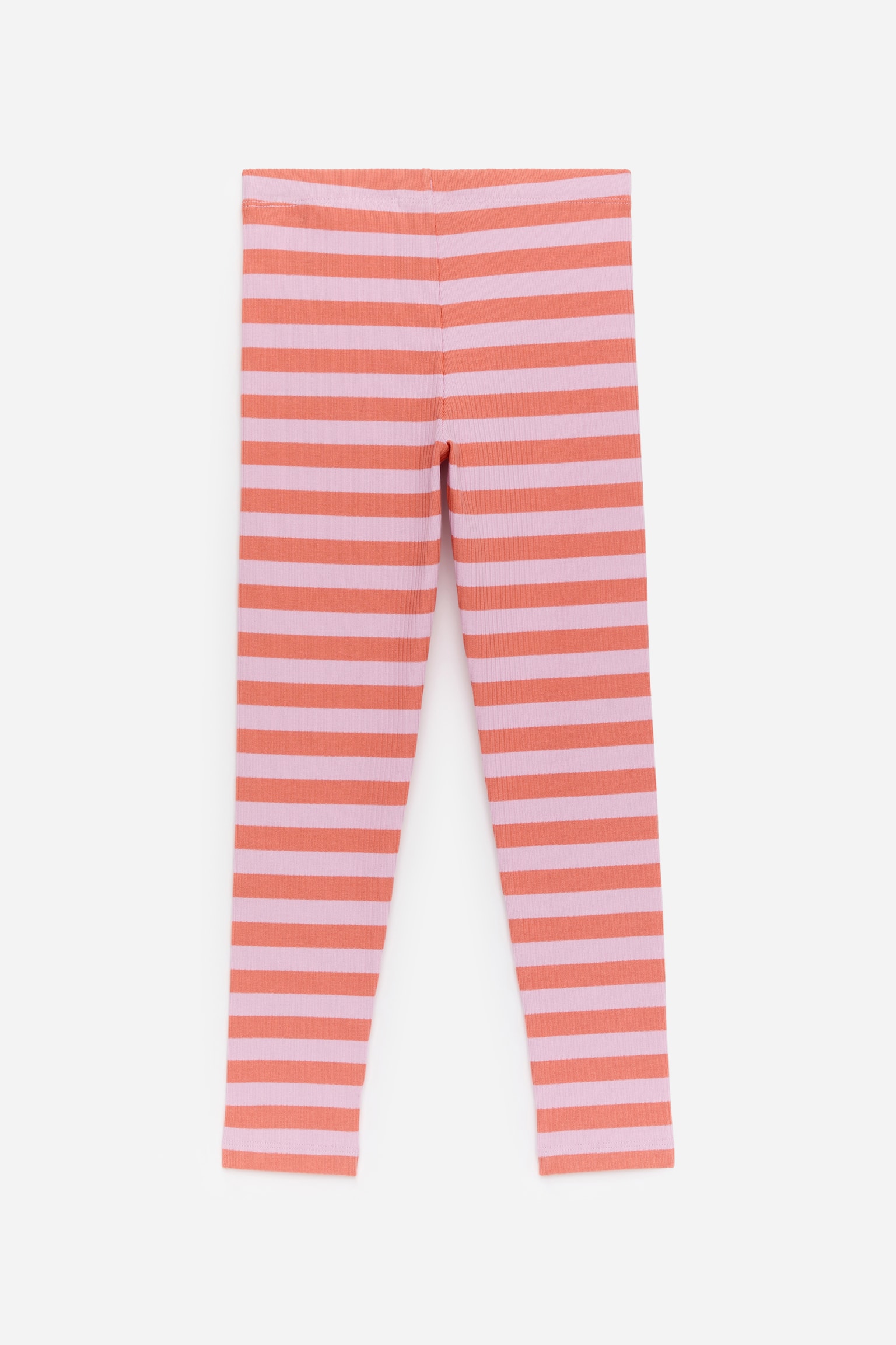Gerippte Leggings - Rosa/Orange/Flieder/Rot/Dunkelblau/Blumen in Rosa/Blau/Herzen in Weinrot/Rosa/Vögel/Rosa/rote Herzen/Flieder/Rot/Cremeweiß/Schwarz - 2