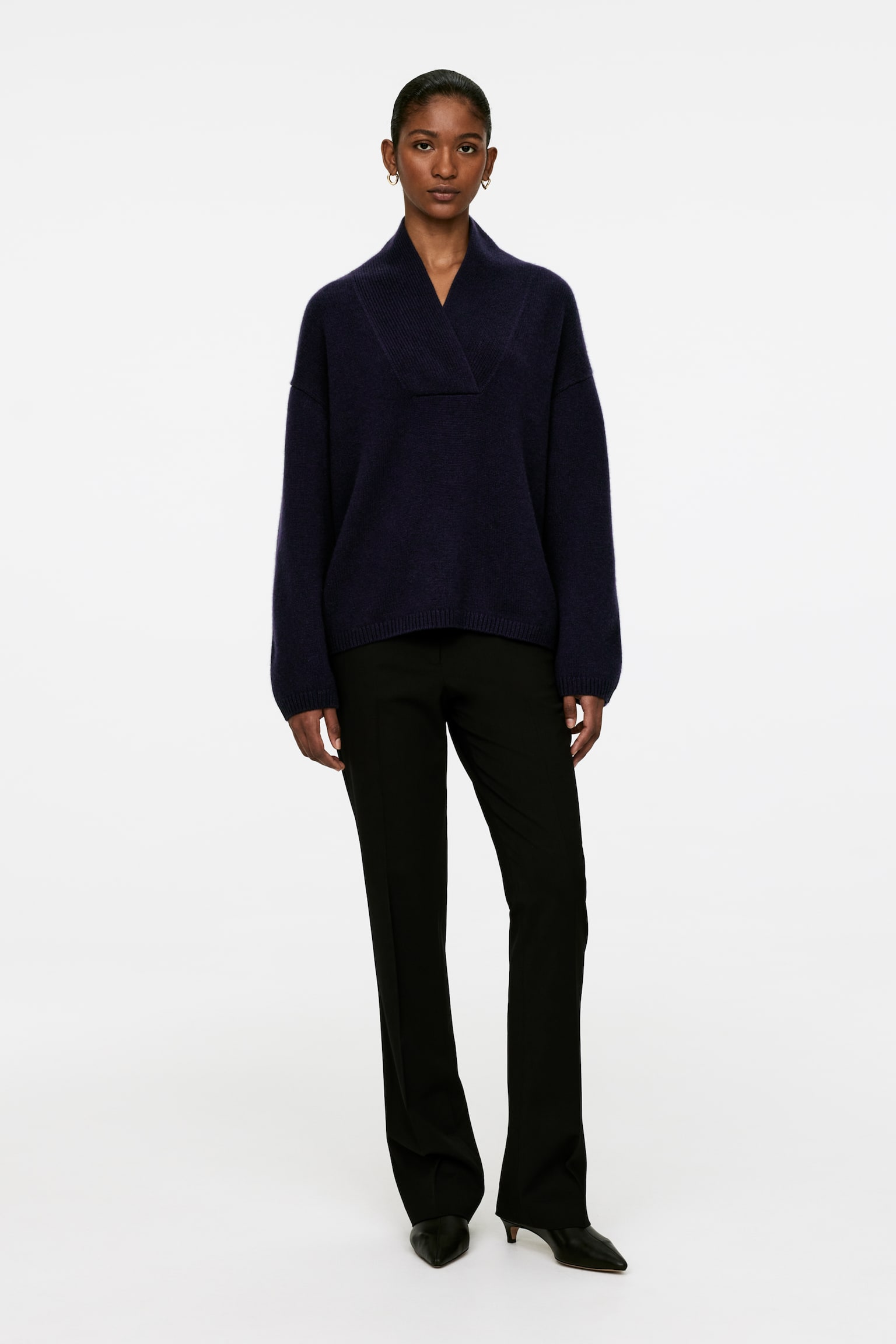 Cashmere Jumper - Dark Blue - 3