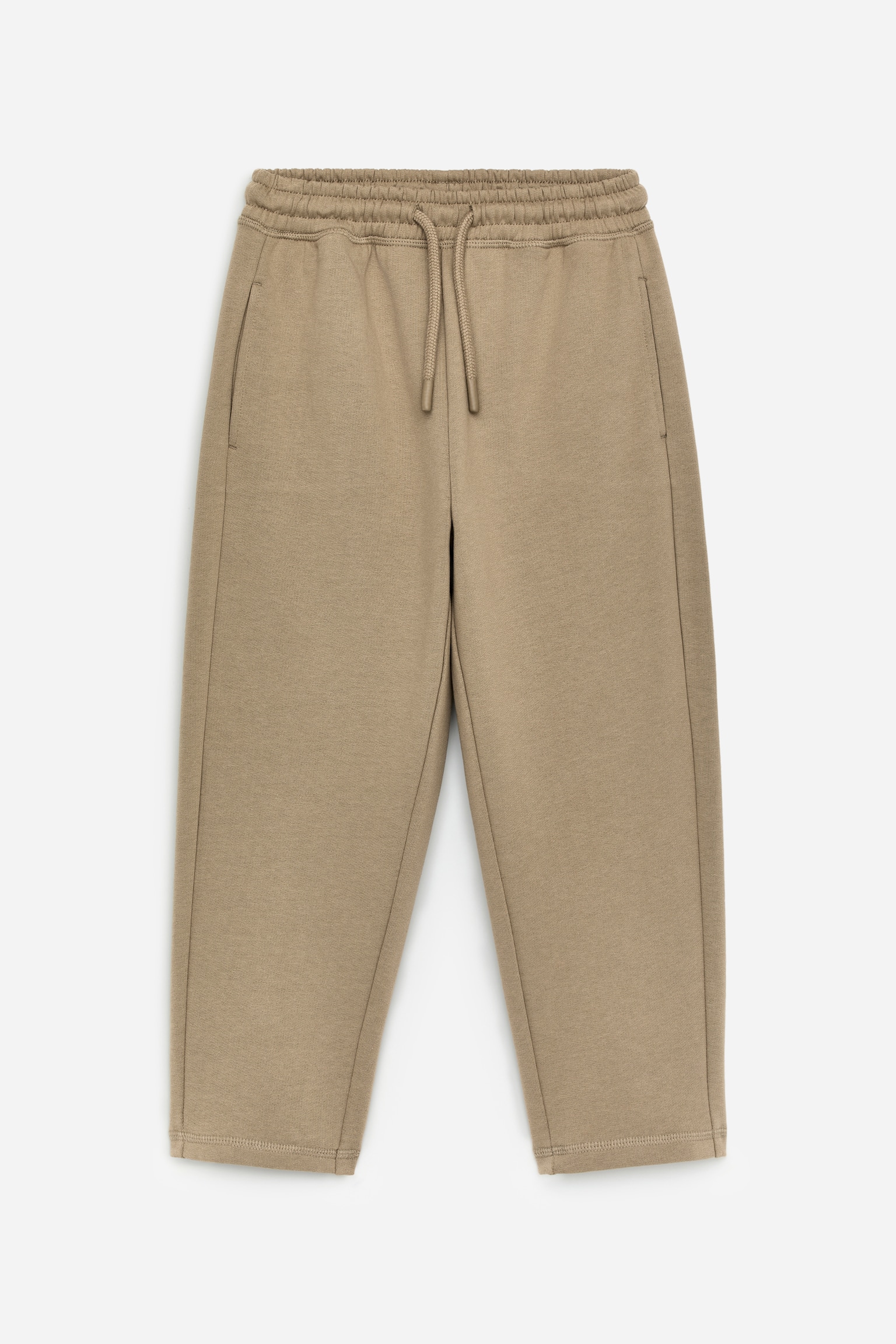 Schmal zulaufende Jogginghose - Dunkelbeige - 1