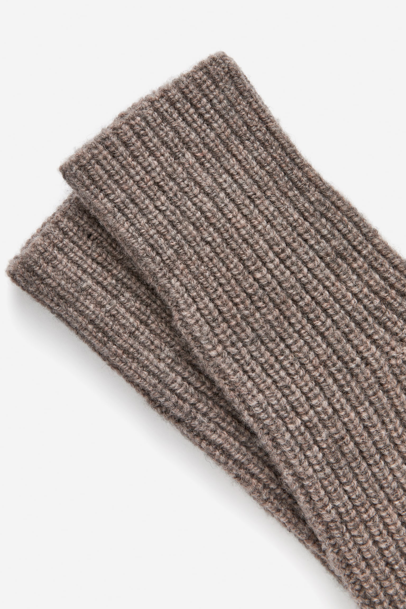 Wollhandschuhe - Taupe/Dunkelgrün - 2