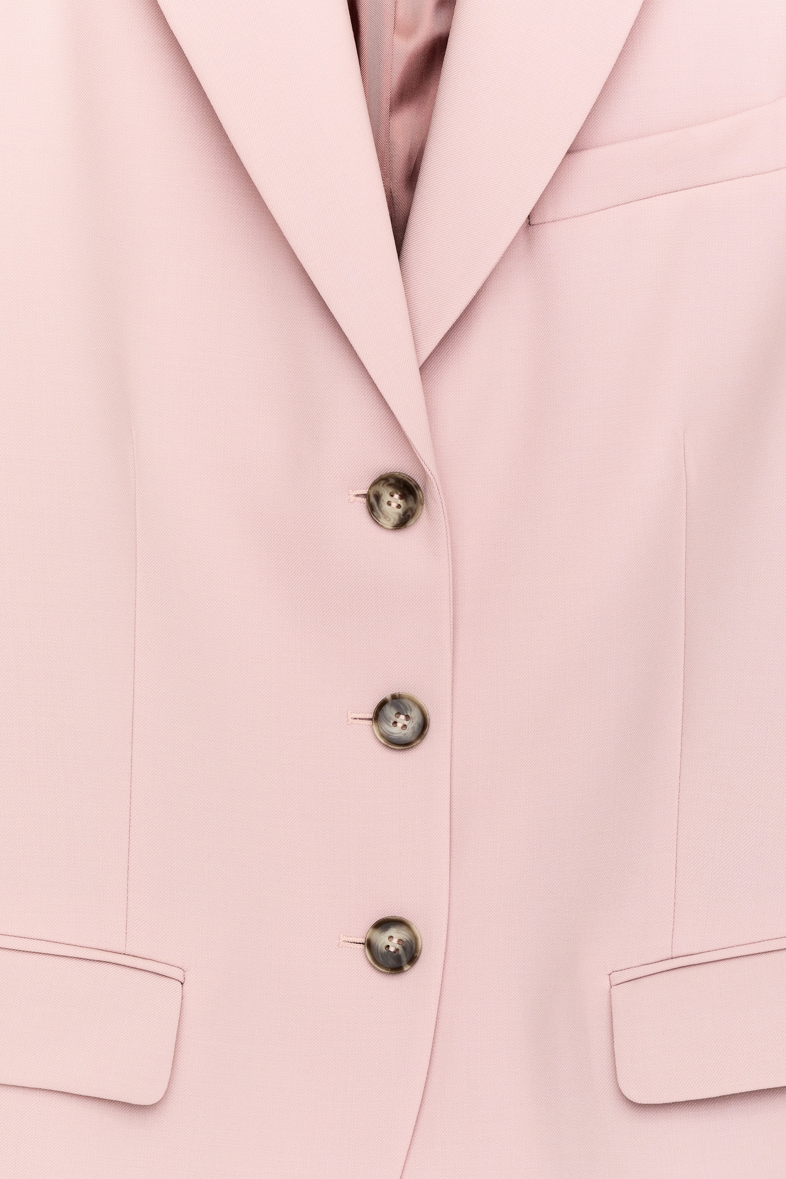 Einreihiger Blazer - Rosa - 7
