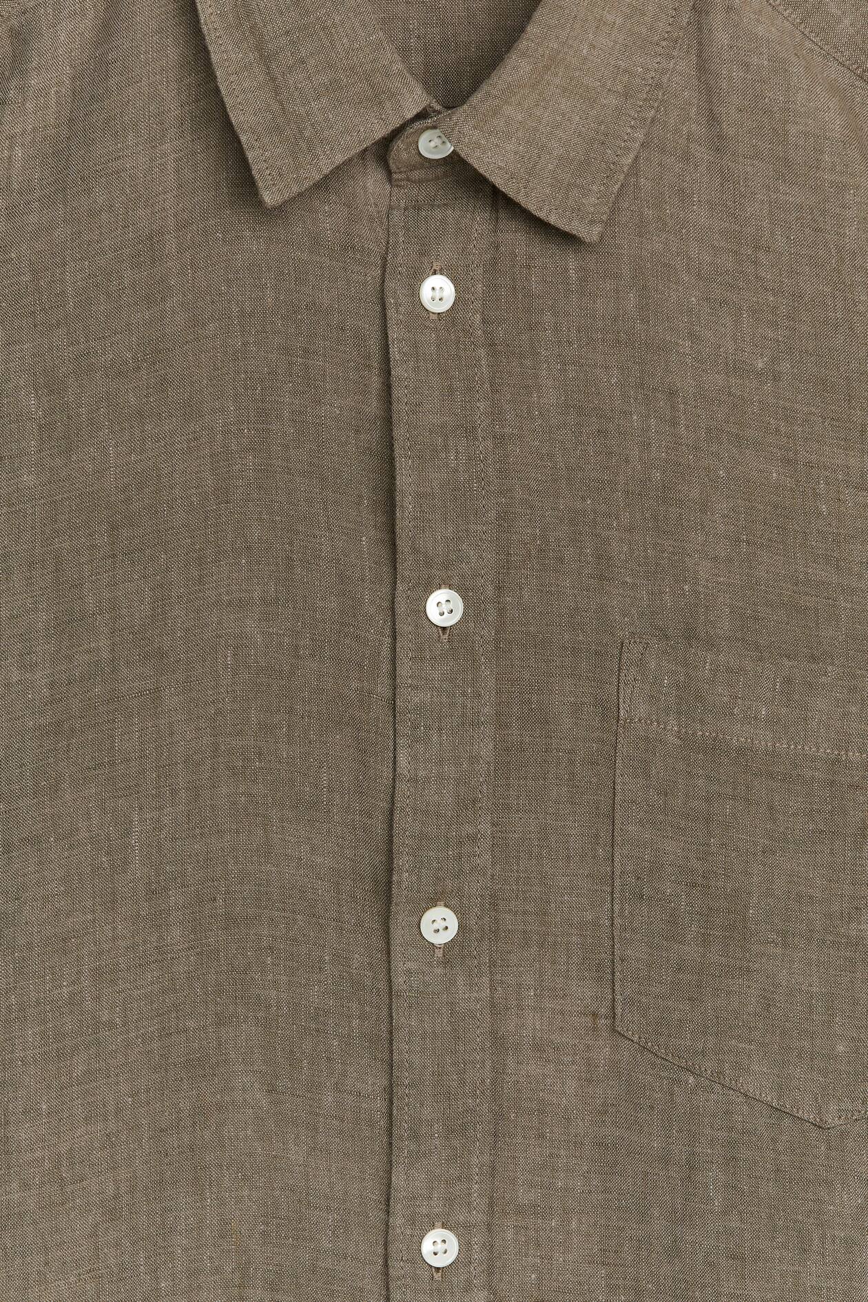 Nautica Camisa De Lino De Corte Clásico Con Acabado Sostenible Ajuste