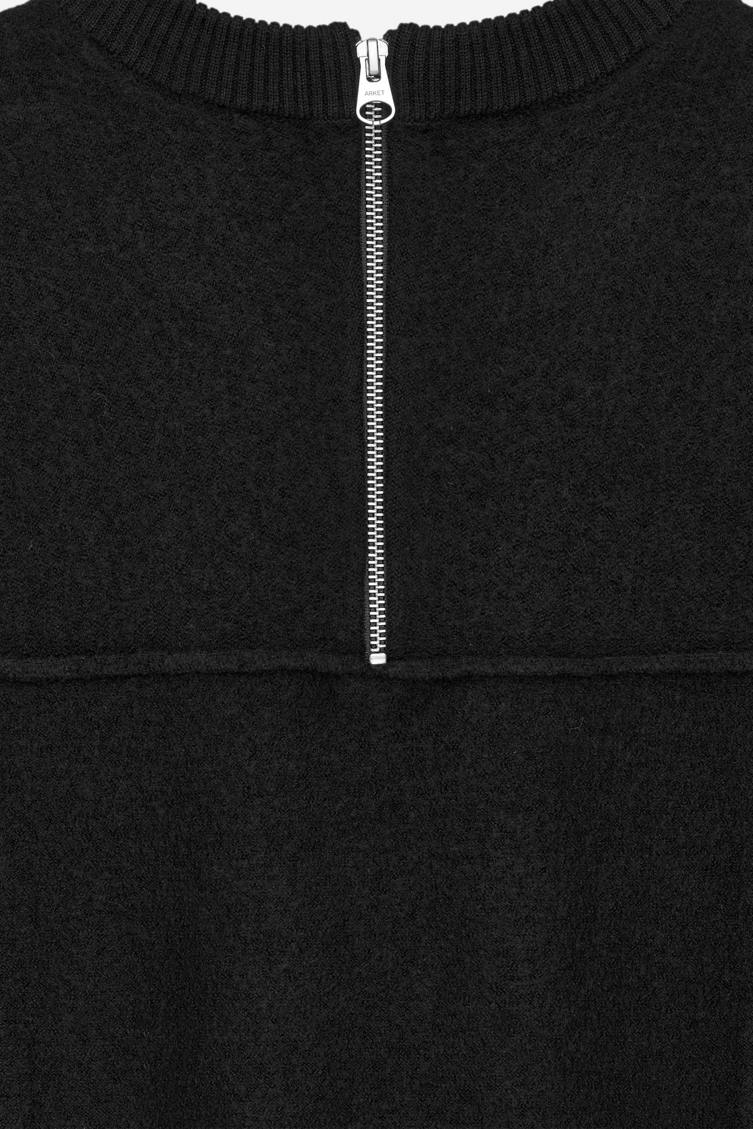 Mini abito in lana cotta - Nero - 5