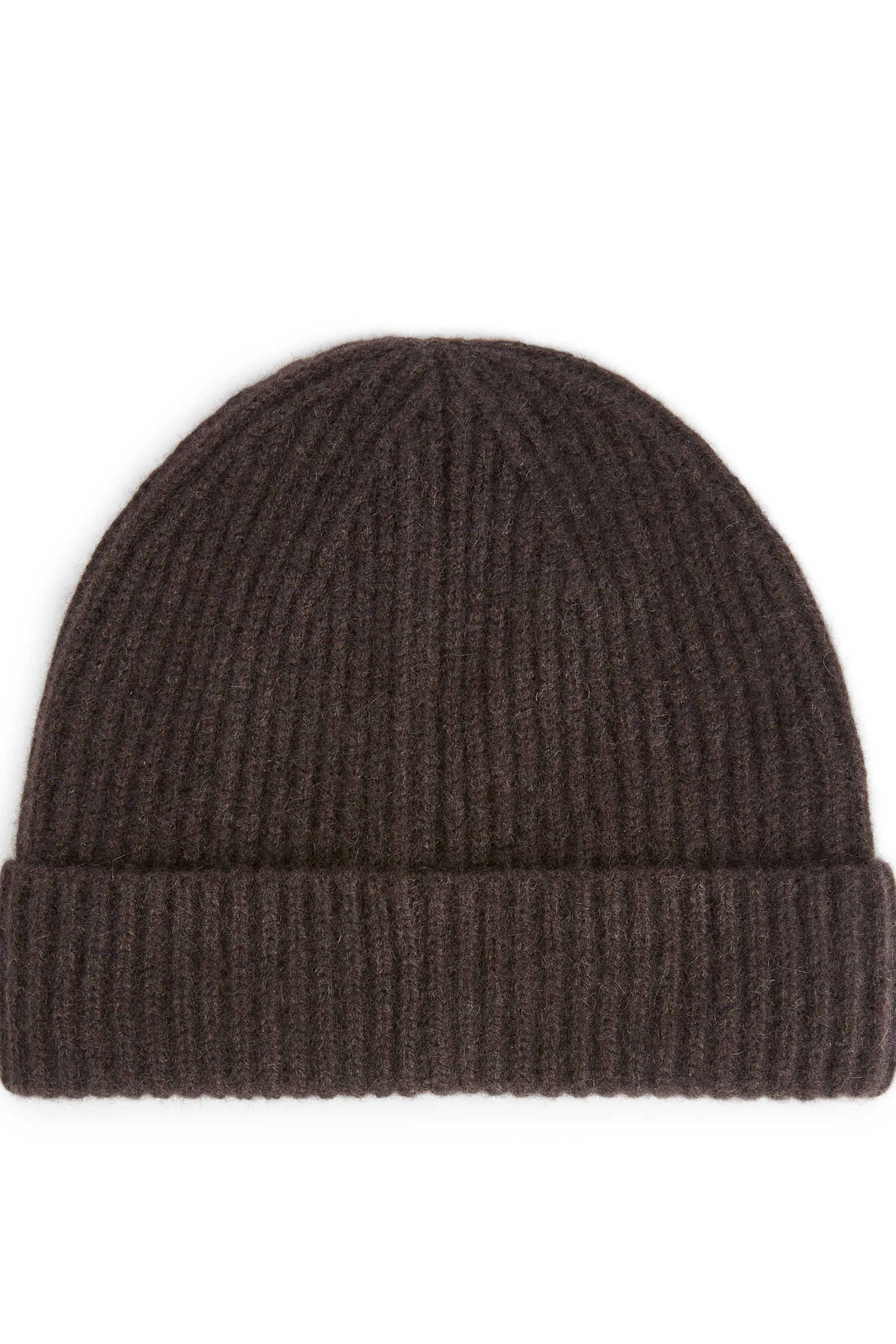 Cashmere-Wool Beanie - Dark Brown/Mole/Dark Green - 2